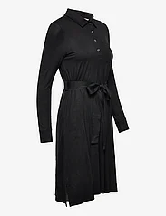 Tommy Hilfiger - REGULAR VISCOSE SHIRT KNEE DRESS - sukienki koszulowe - black - 2