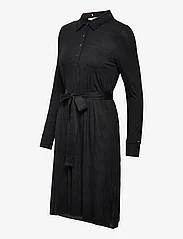 Tommy Hilfiger - REGULAR VISCOSE SHIRT KNEE DRESS - sukienki koszulowe - black - 3