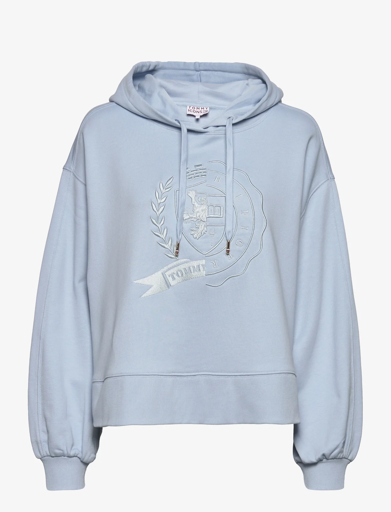 Tommy Hilfiger - ICON RELAXED ICON HOODY - hættetrøjer - breezy blue - 0