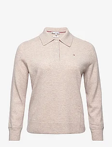 CRV WOOL CASH POLO-NK SWEATER, Tommy Hilfiger