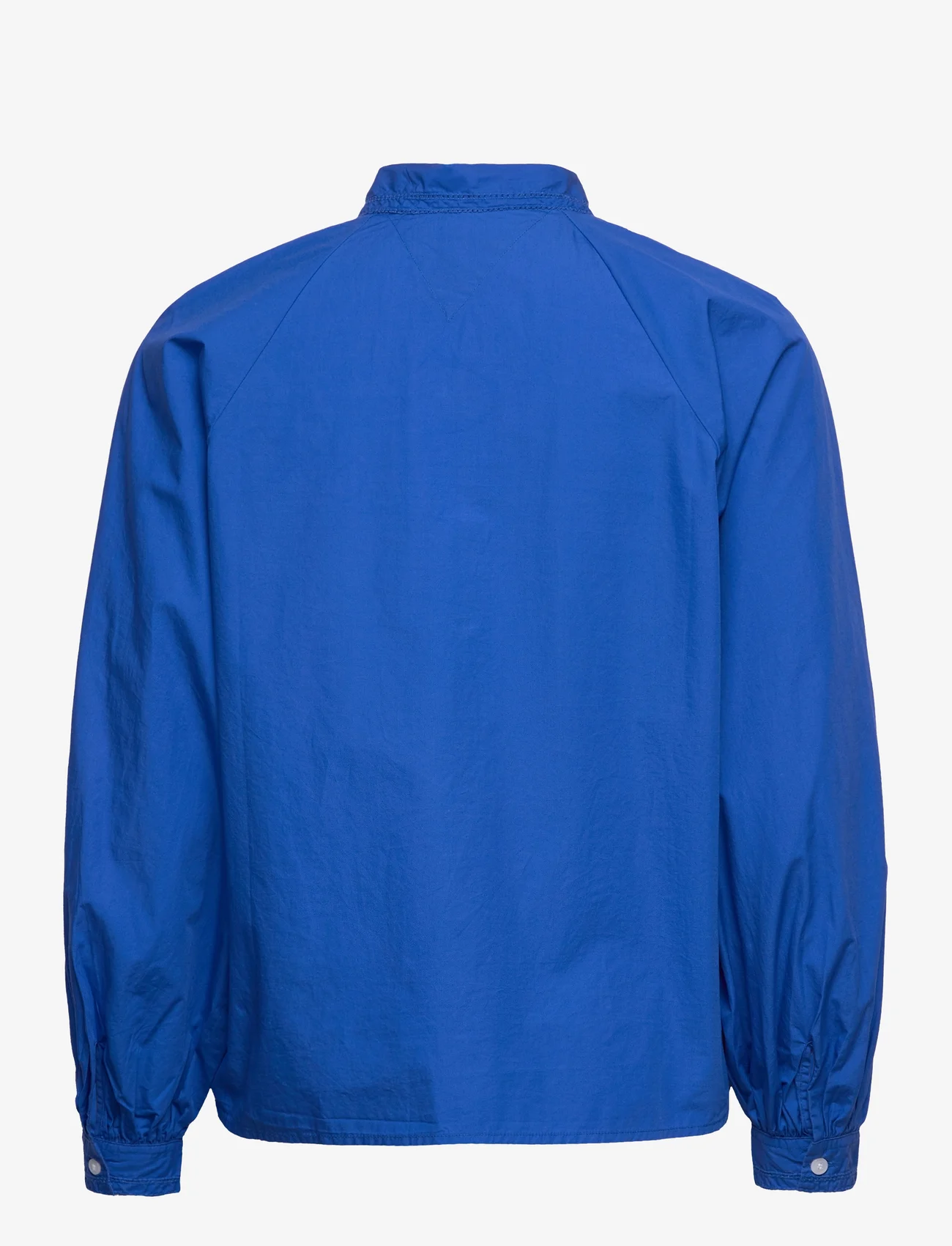 Tommy Hilfiger - ORG CO SOLID RAGLAN SHIRT LS - långärmade skjortor - th electric blue - 1