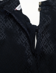 Tommy Hilfiger - VIS JACQUARD KNOT NECK BLOUSE - blouses met lange mouwen - tonal monogram jacquard/ desert sky - 3