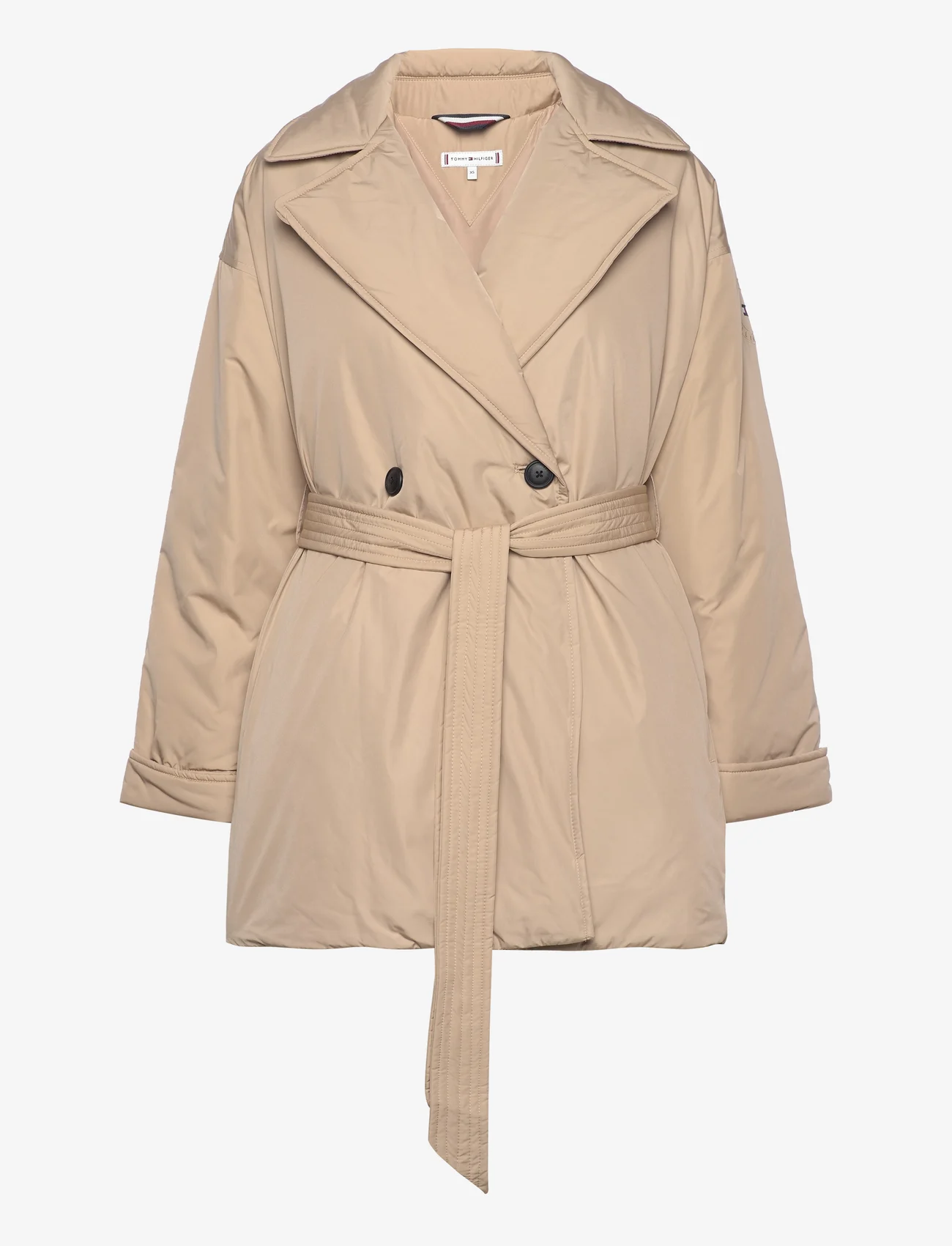 Tommy Hilfiger - CLEAN PADDED PEACOAT - talvejoped - beige - 0