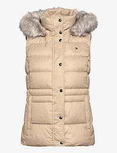 TYRA DOWN VEST WITH FUR, Tommy Hilfiger