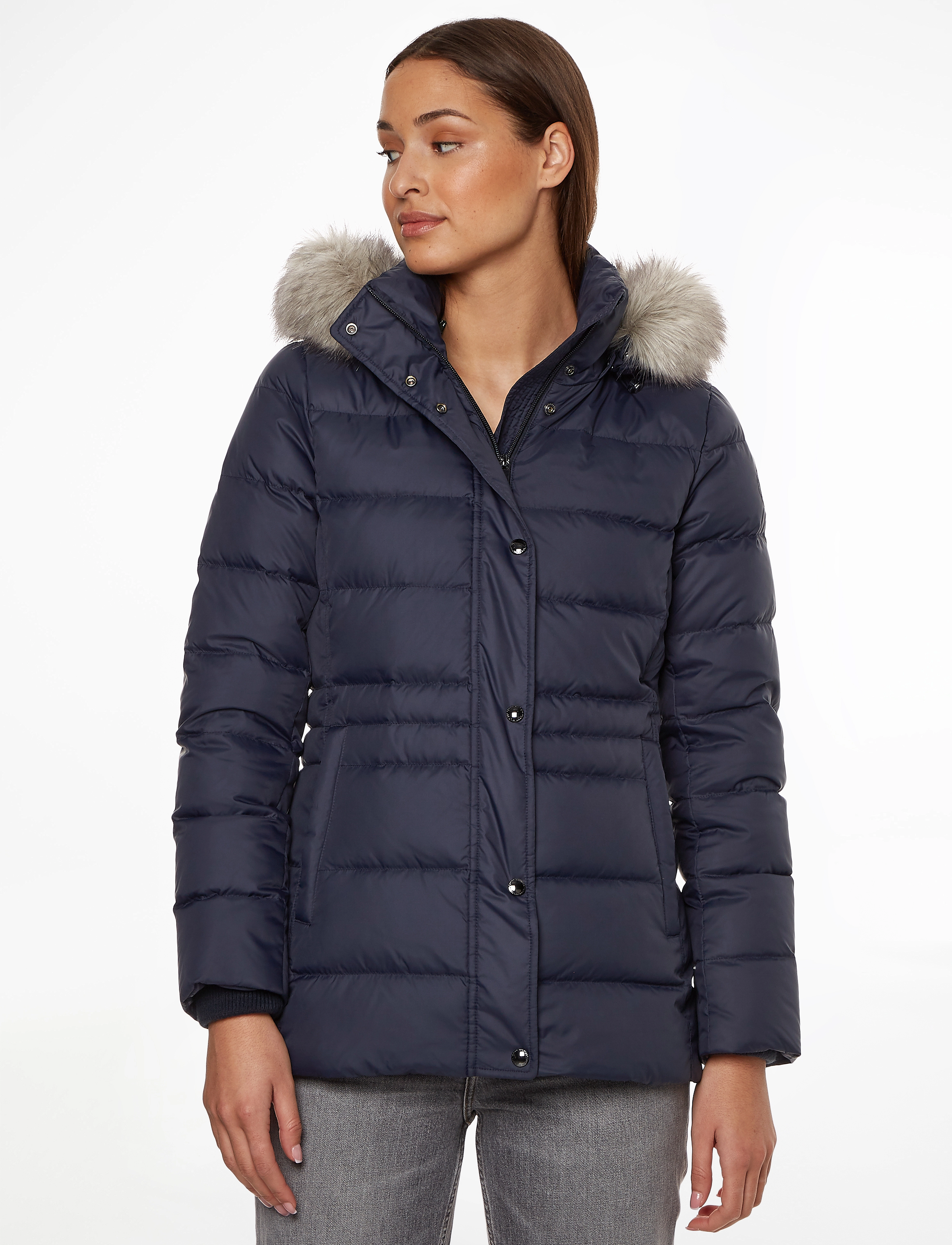 Tommy Hilfiger - TYRA DOWN JKT WITH FUR - desert sky - 2