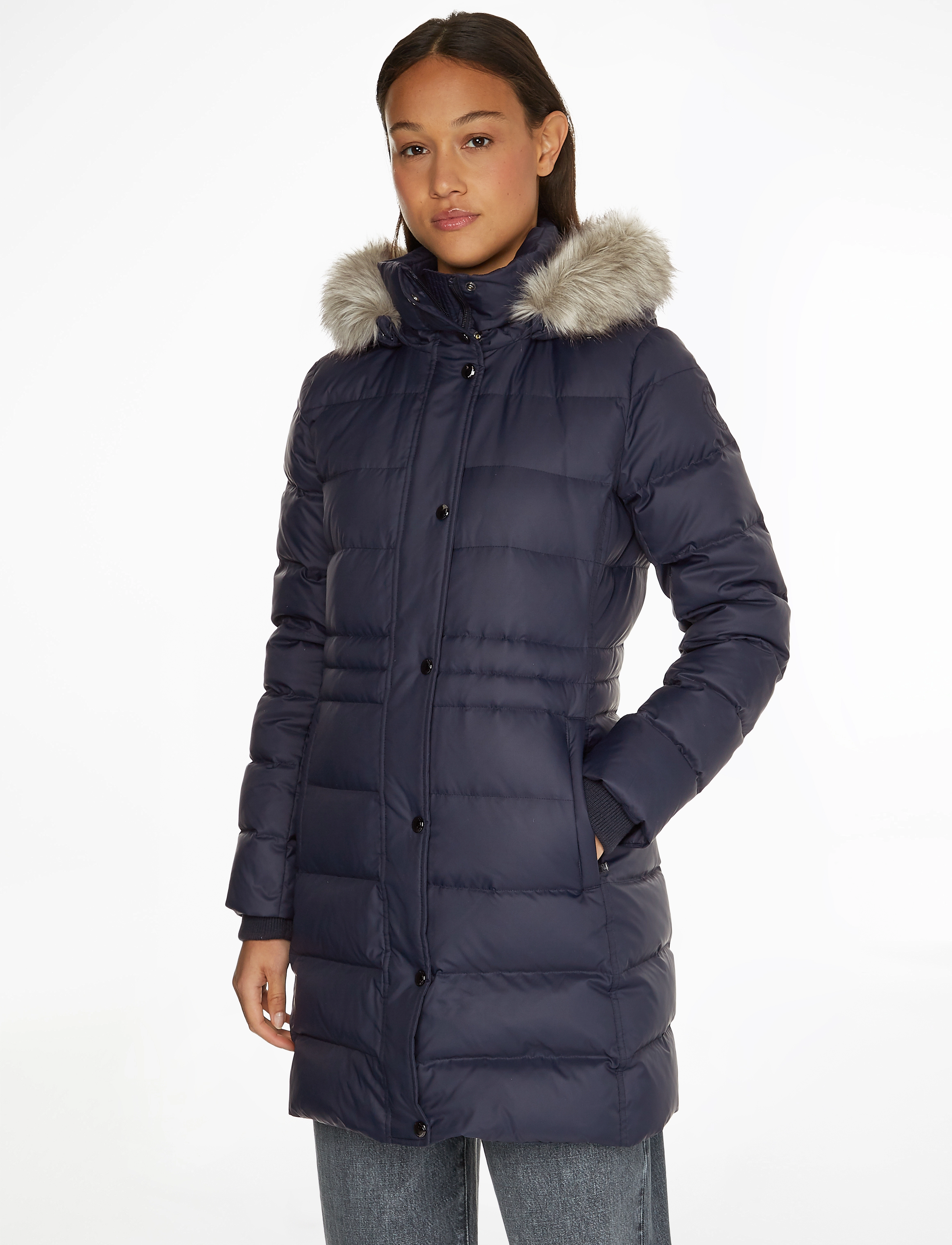 Tommy Hilfiger - TYRA DOWN COAT WITH FUR - desert sky - 2