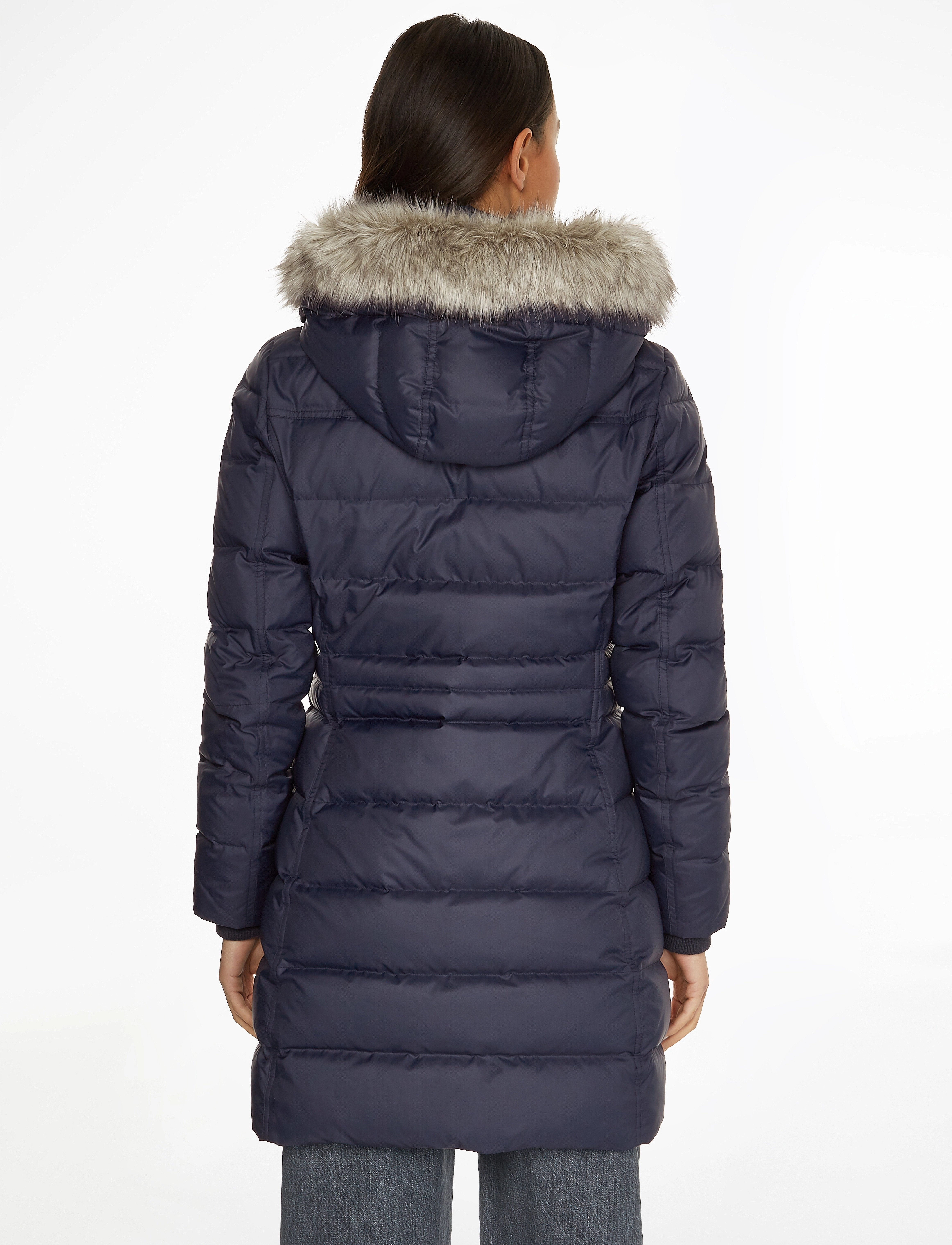 Tommy Hilfiger - TYRA DOWN COAT WITH FUR - desert sky - 3