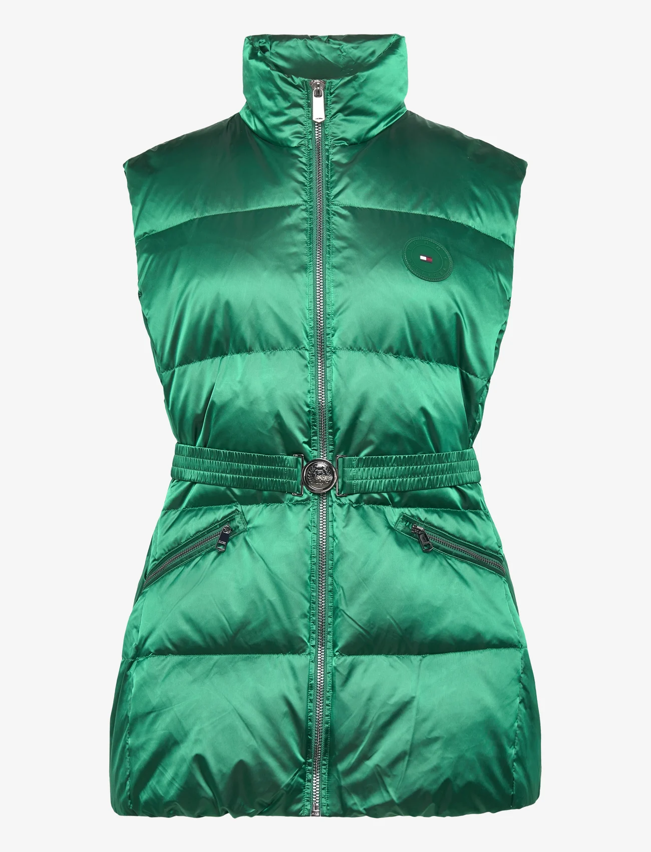 Tommy Hilfiger - TWO TONE STATEMENT PUFFER VEST - puffer vests - prep green - 0