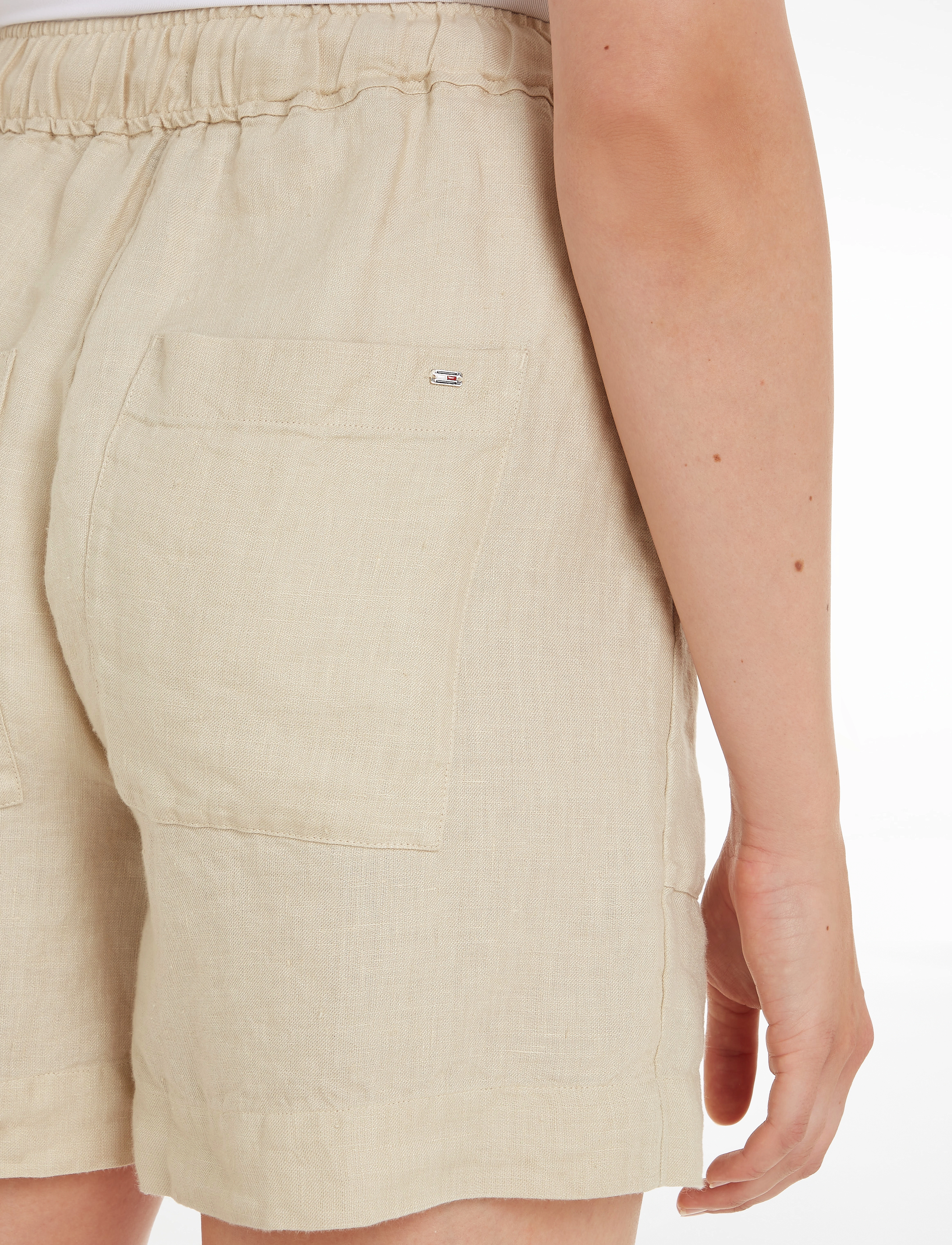 Tommy Hilfiger - CASUAL LINEN SHORT - light sandalwood - 5