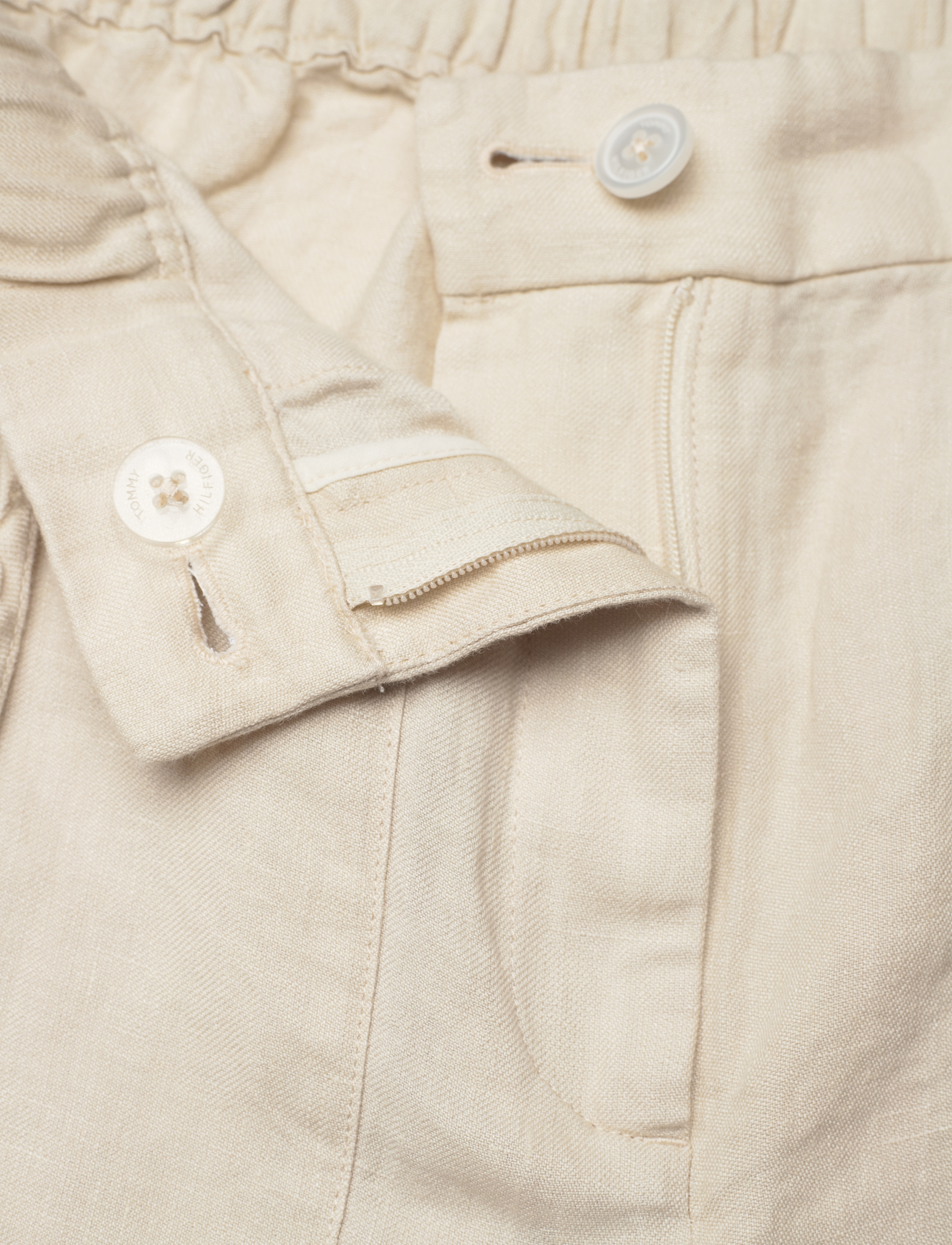 Tommy Hilfiger - CASUAL LINEN SHORT - light sandalwood - 3