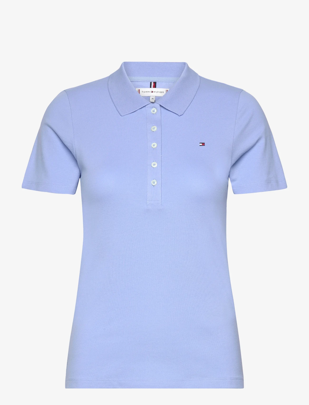 Tommy Hilfiger - 1985 SLIM PIQUE POLO SS - t-shirts & tops - vessel blue - 0