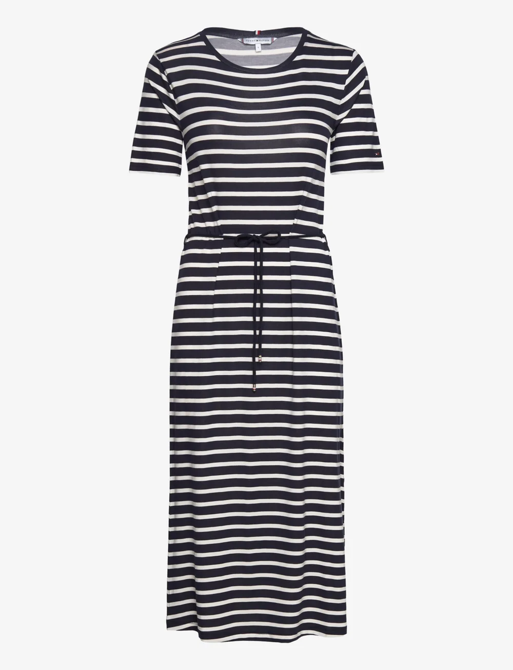 Striped t sales shirt midi dress