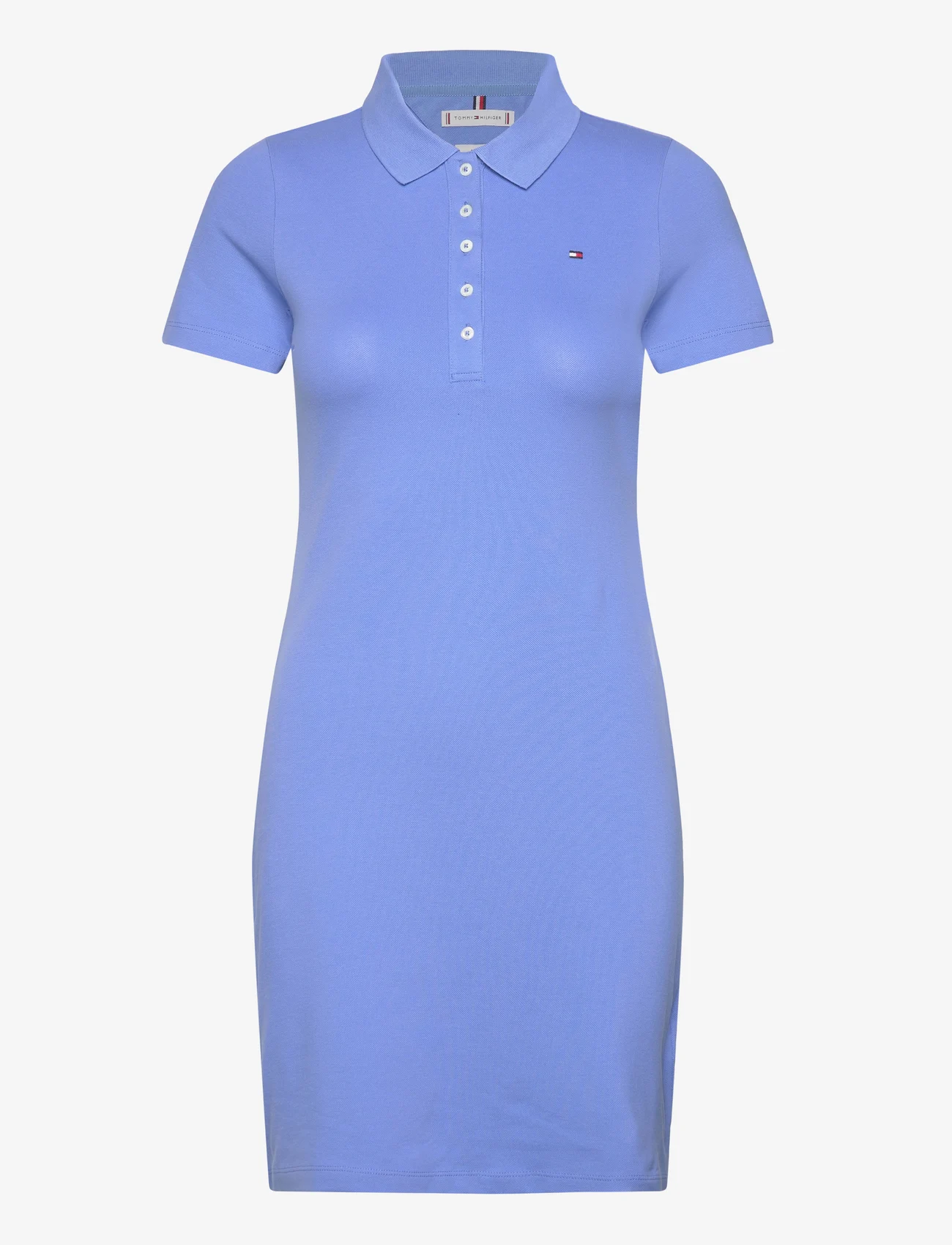 Tommy Hilfiger - 1985 SLIM PIQUE POLO DRESS SS - marškinėlių tipo suknelės - blue spell - 0