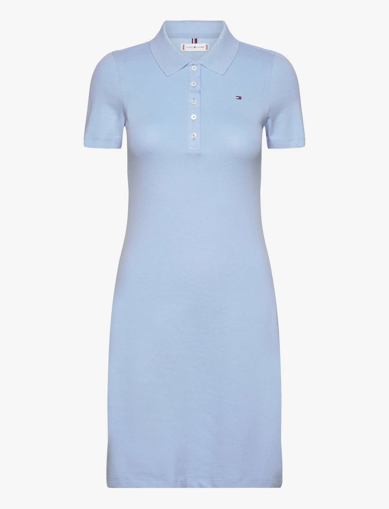 Tommy Hilfiger - 1985 SLIM PIQUE POLO DRESS SS - t-paitamekot - well water - 0