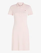 1985 SLIM PIQUE POLO DRESS SS - WHIMSY PINK