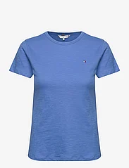 Tommy Hilfiger - 1985 SLIM SLUB C-NK SS - t-shirts - iconic blue - 0