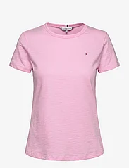Tommy Hilfiger - 1985 SLIM SLUB C-NK SS - t-shirts - iconic pink - 0