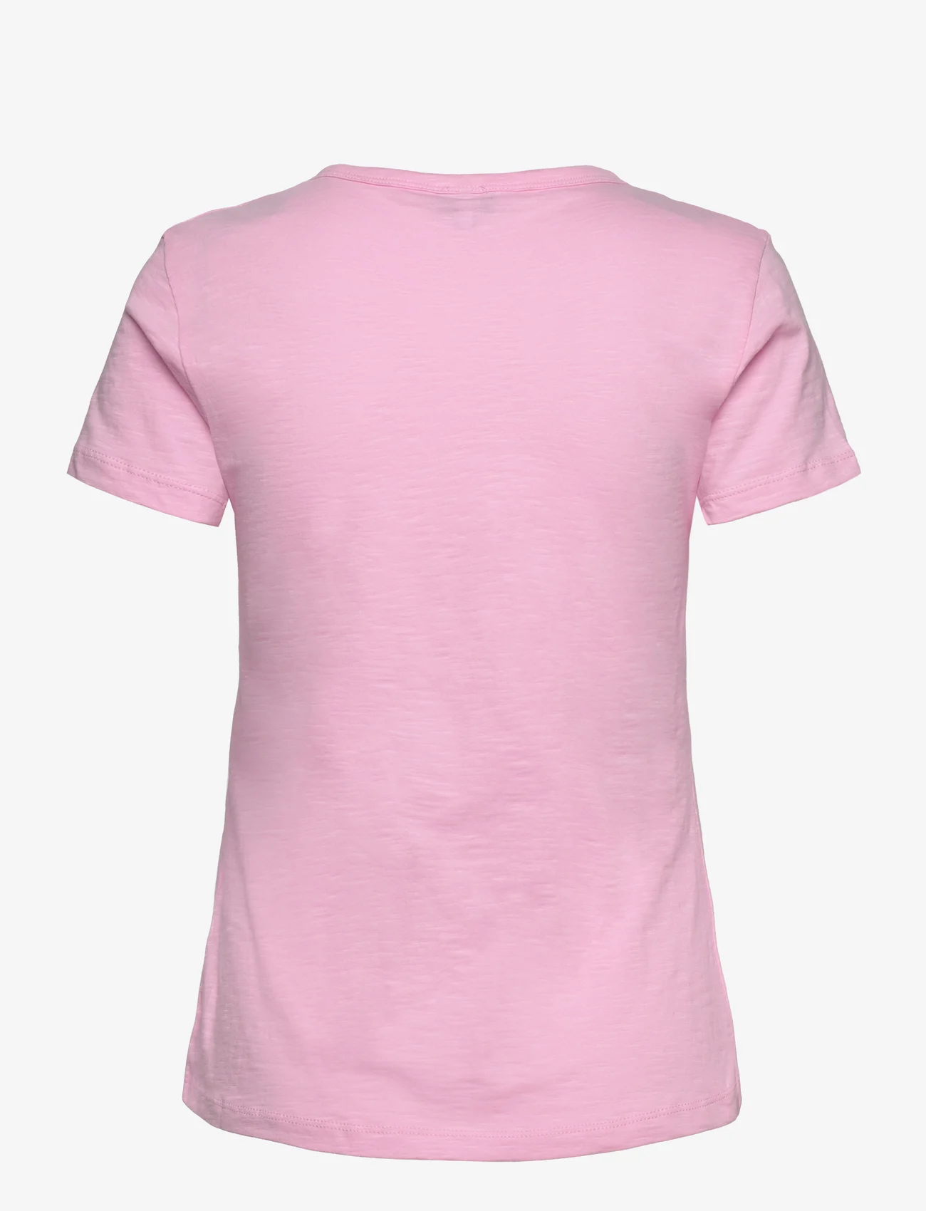 Tommy Hilfiger - 1985 SLIM SLUB C-NK SS - t-shirts & tops - iconic pink - 1