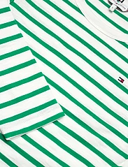 Tommy Hilfiger - 1985 SLIM SLUB OPEN-NK 3/4 SLV - t-shirt & tops - breton ecru/olympic green - 2