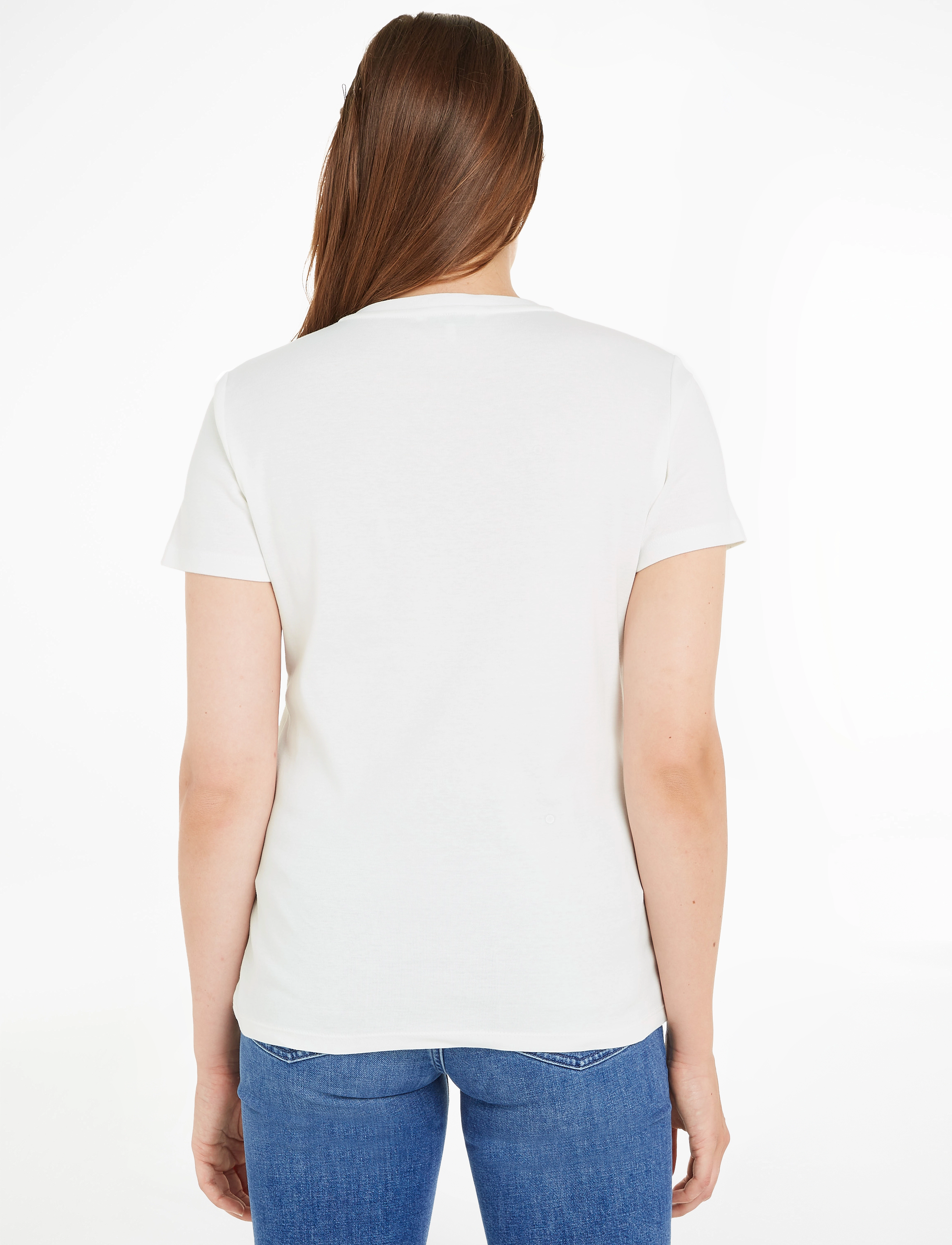 Tommy Hilfiger - SLIM CODY RIB V-NECK SS - ecru - 3