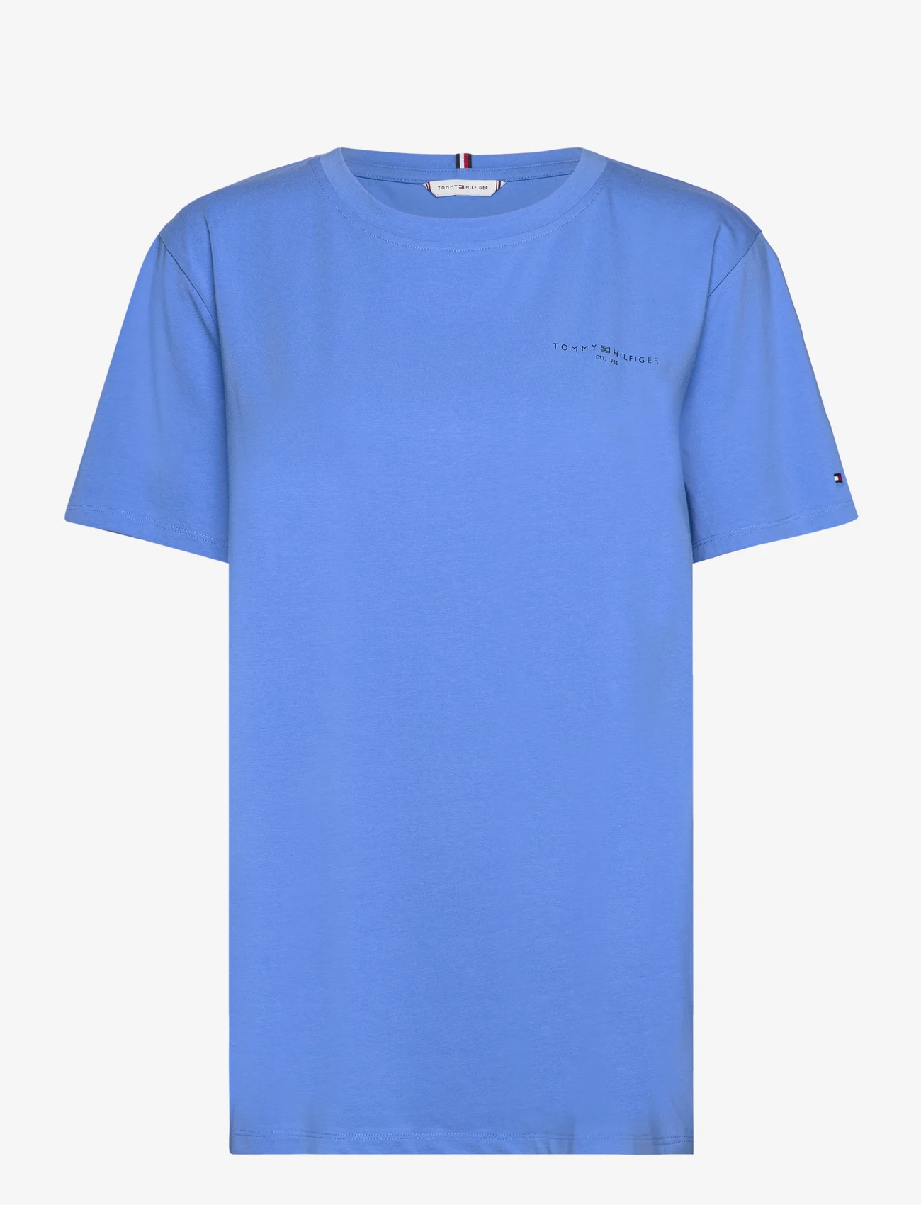 Tommy Hilfiger - 1985 REG MINI CORP LOGO C-NK SS - t-shirts & tops - blue spell - 0