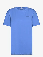 Tommy Hilfiger - 1985 REG MINI CORP LOGO C-NK SS - t-shirts - blue spell - 0