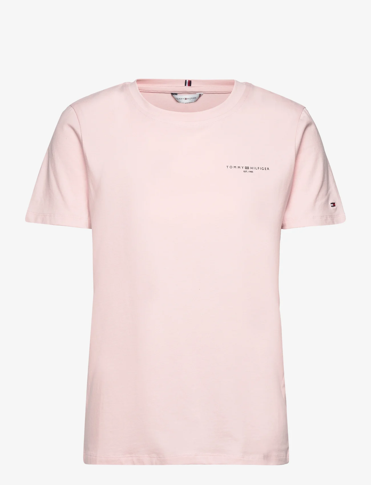 Tommy Hilfiger - 1985 REG MINI CORP LOGO C-NK SS - t-shirts & tops - whimsy pink - 0