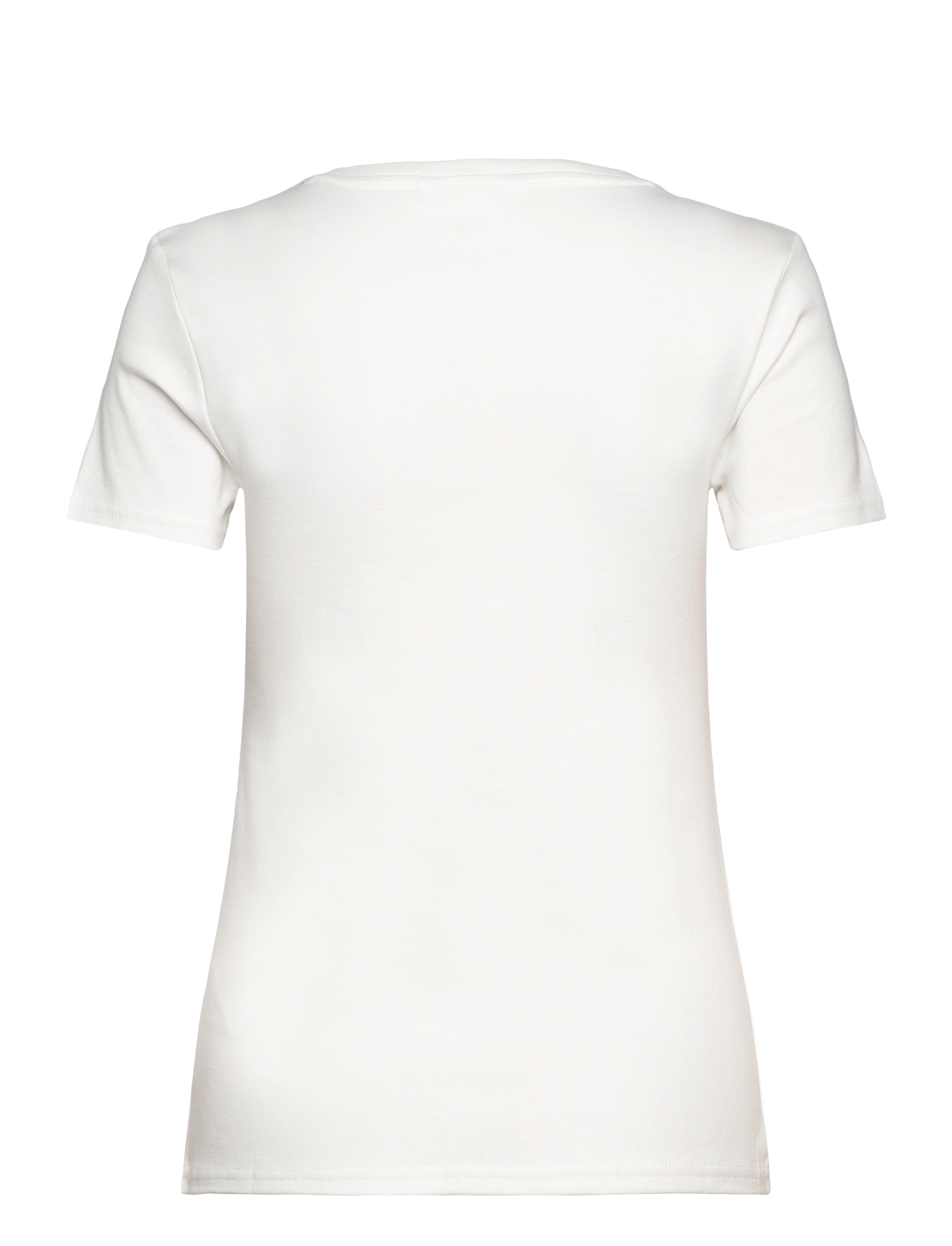Tommy Hilfiger - SLIM CODY RIB C-NK SS - ecru - 1
