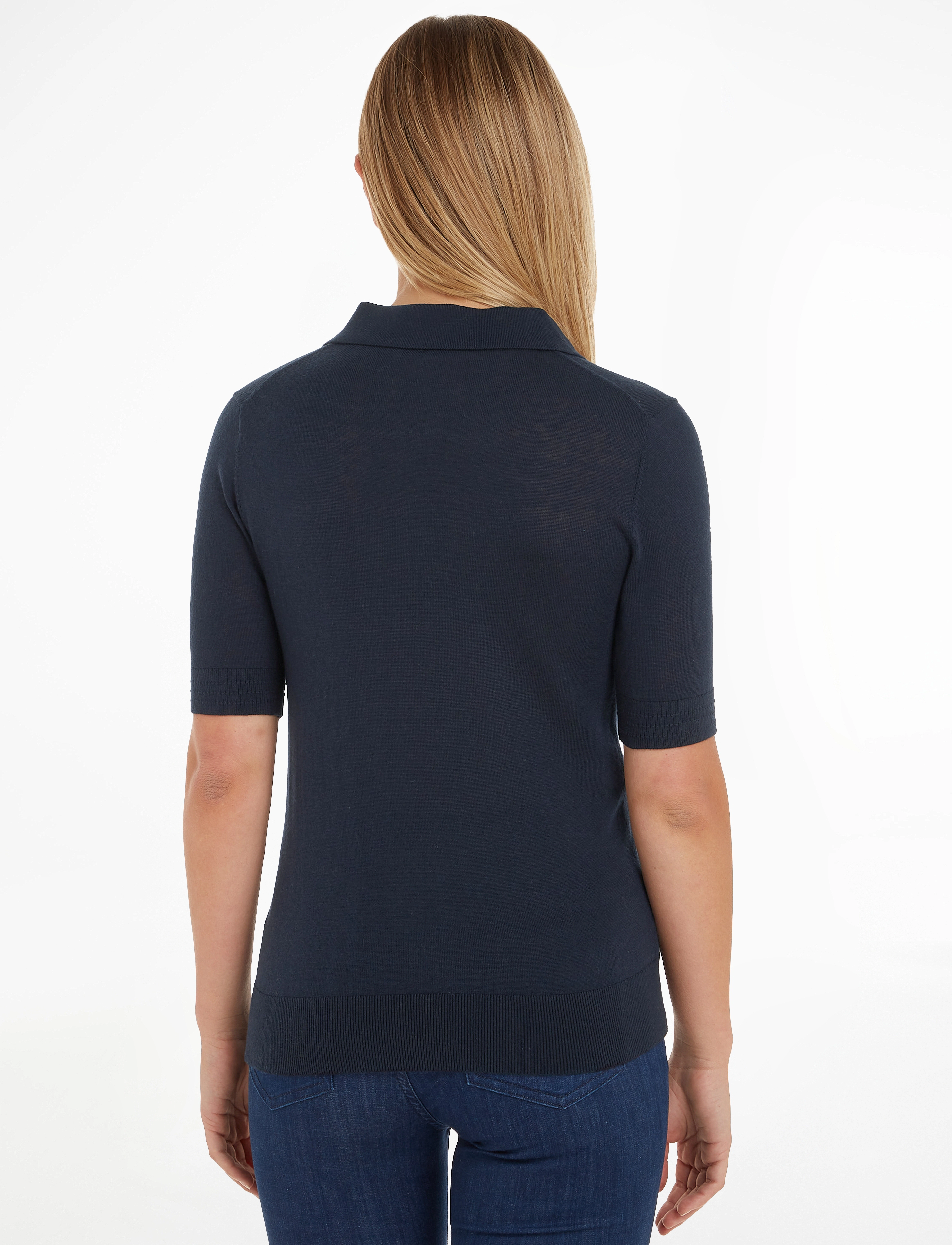 Tommy Hilfiger - CO LYOCELL BUTTON POLO SS SWT - desert sky - 3