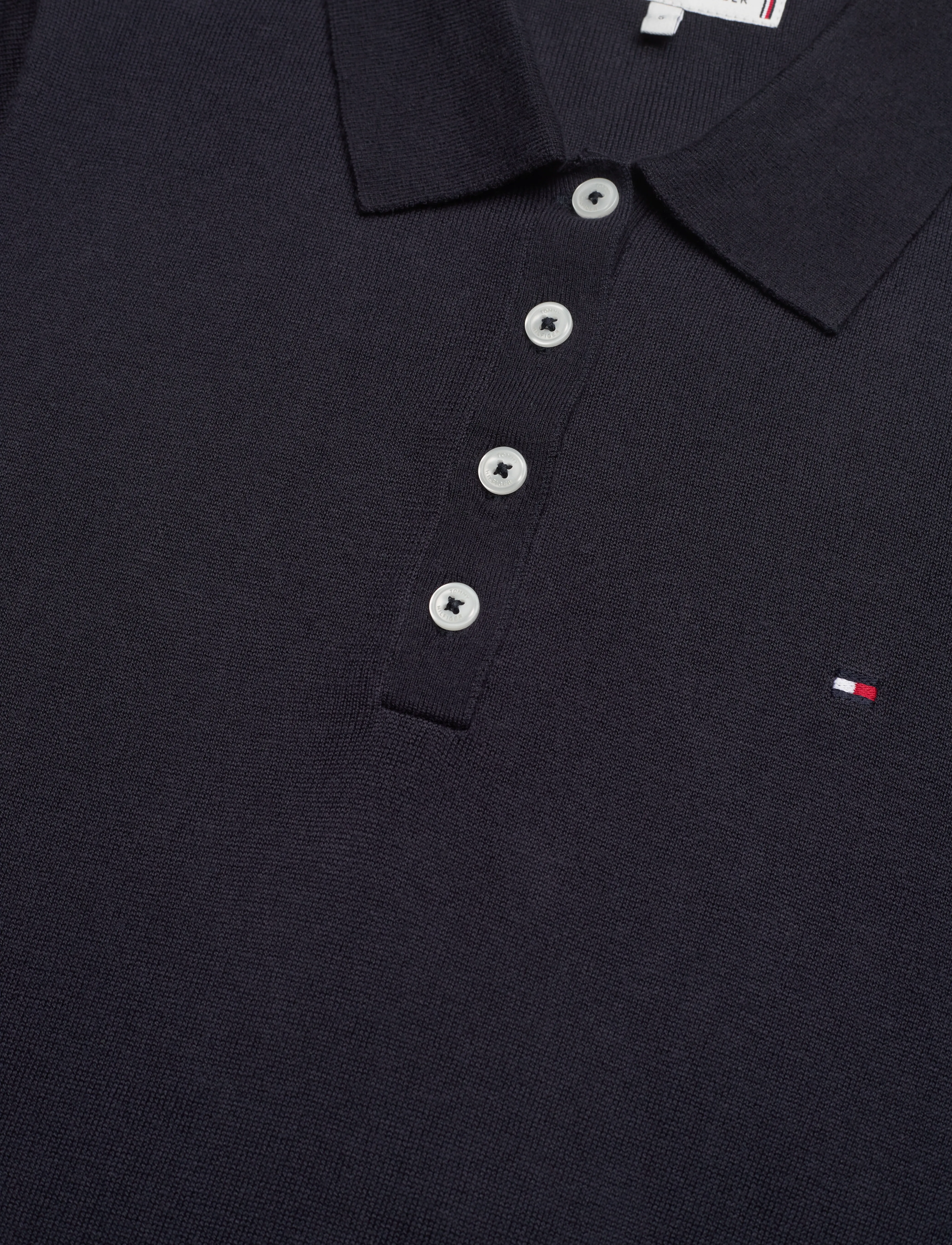 Tommy Hilfiger - CO LYOCELL BUTTON POLO SS SWT - desert sky - 5