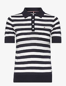 CO LYOCELL BUTTON POLO SS SWT, Tommy Hilfiger