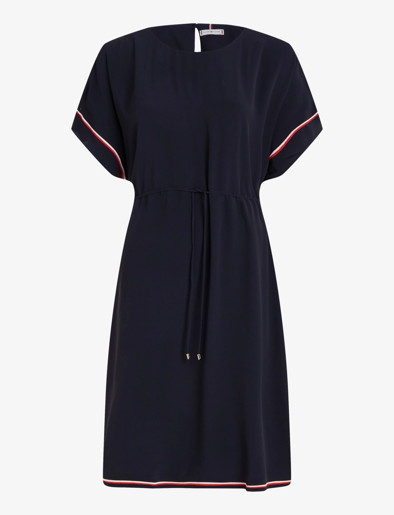 Tommy Hilfiger - VIS CREPE GLOBAL STP SHIFT DRESS - desert sky - 0