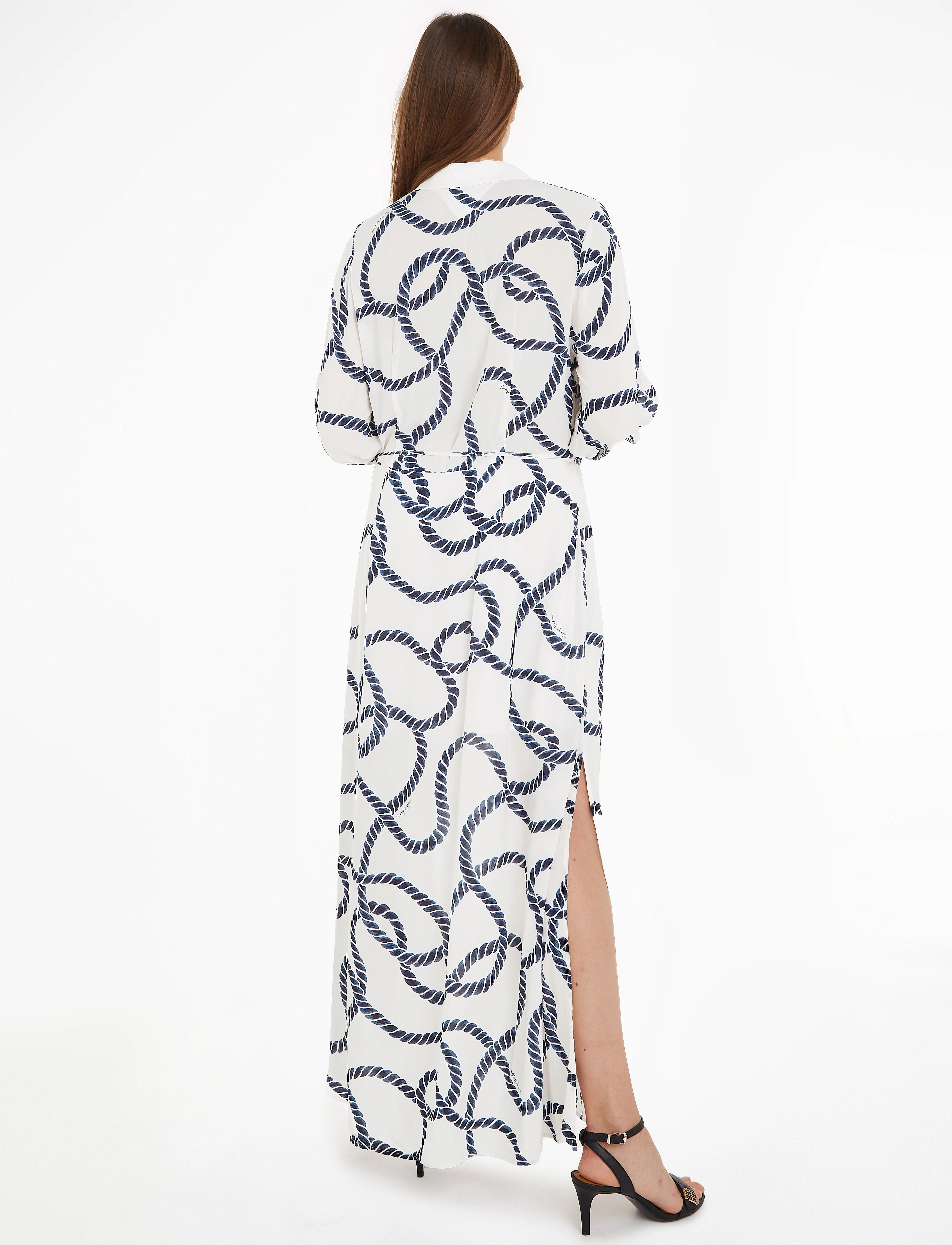 Tommy Hilfiger - VIS COASTAL ROPE LONG POLO DRESS - coastal rope blue coast - 3