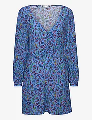Tommy Hilfiger - VIS FLORAL SHORT DRESS LS - korte kjoler - coastal floral ditsy/ hydrengea - 0