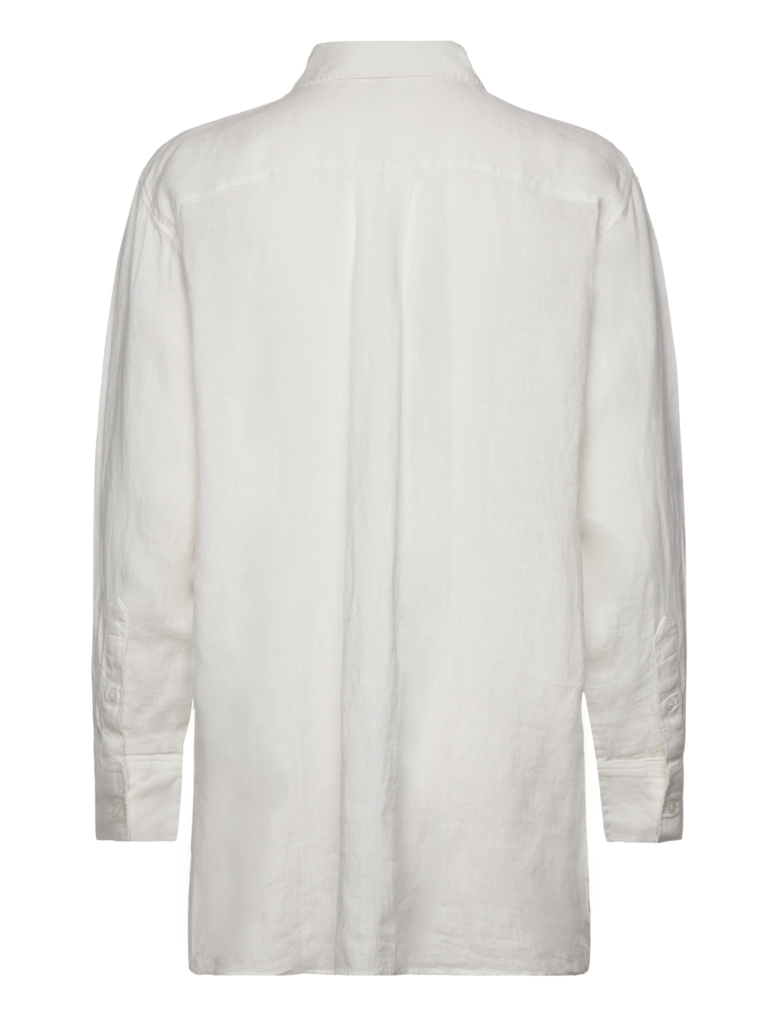 Tommy Hilfiger - LINEN OVERSIZED SHIRT LS - ecru - 1