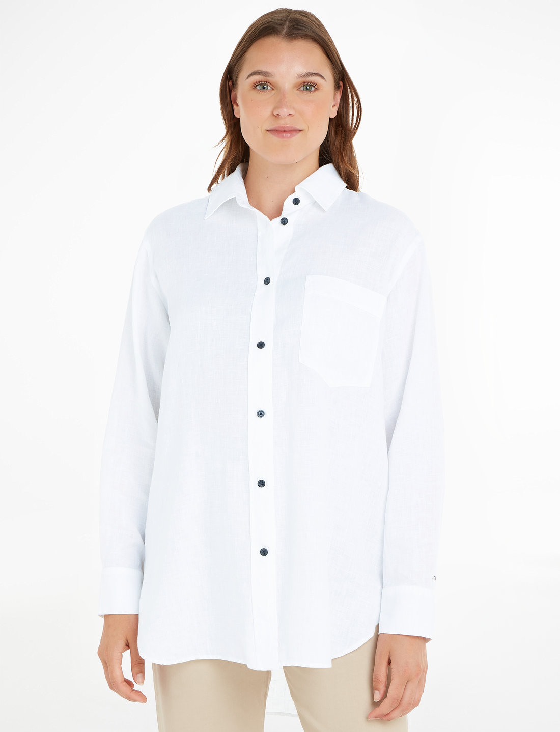 Tommy hilfiger 2025 linen shirt