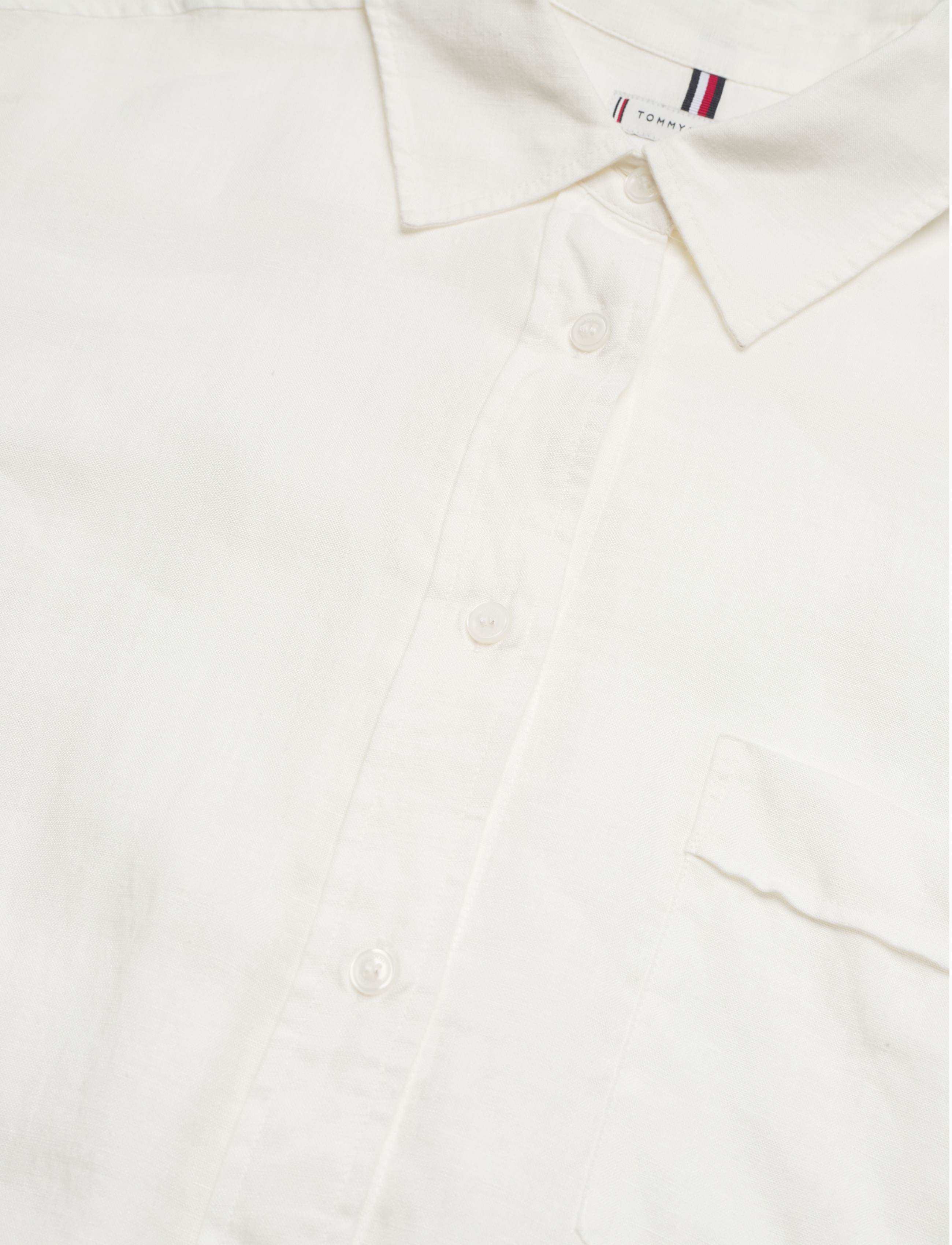 Tommy Hilfiger - LINEN OVERSIZED SHIRT LS - ecru - 2