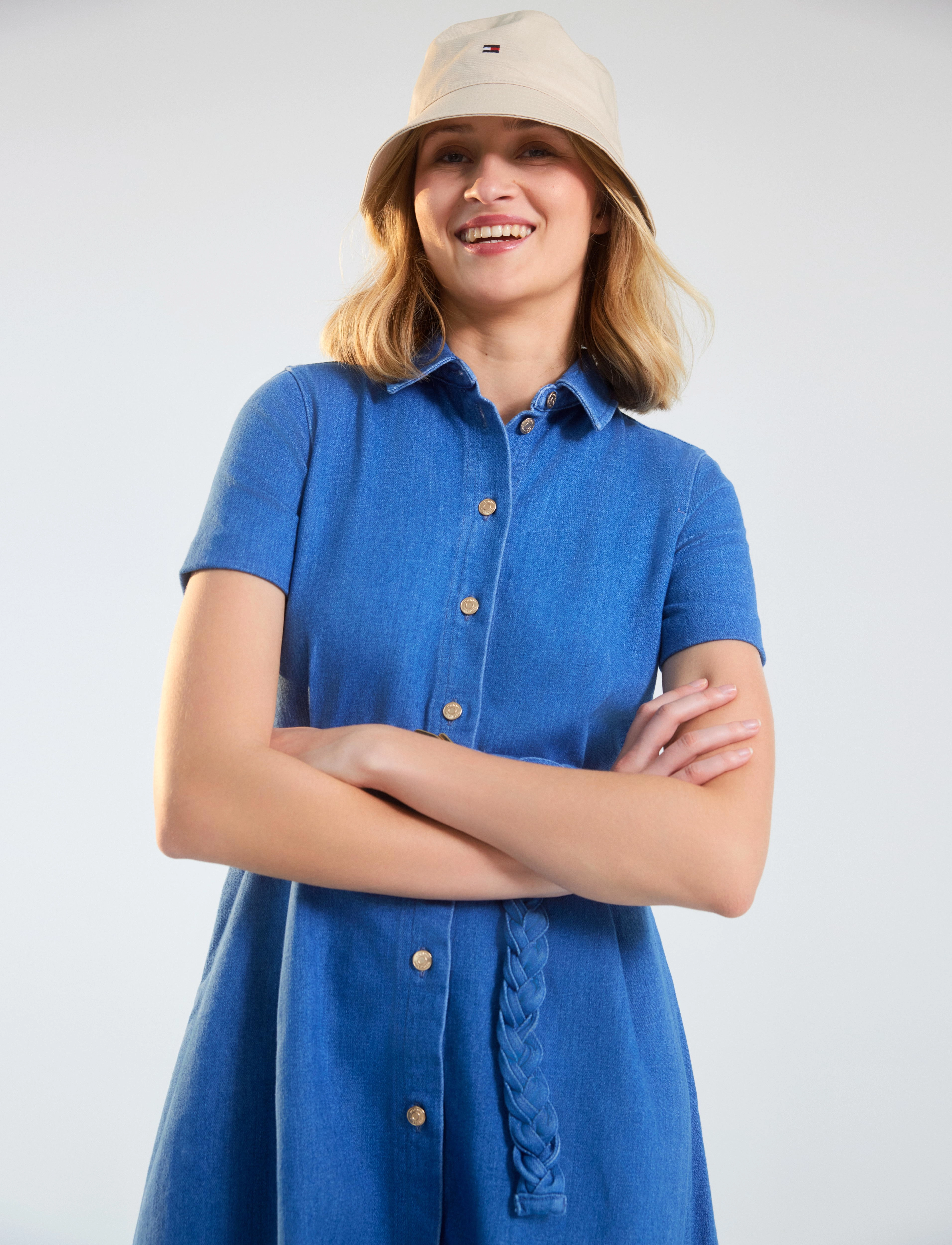 Tommy Hilfiger - DNM FIT & FLARE SS DRESS EMMY - emmy - 3