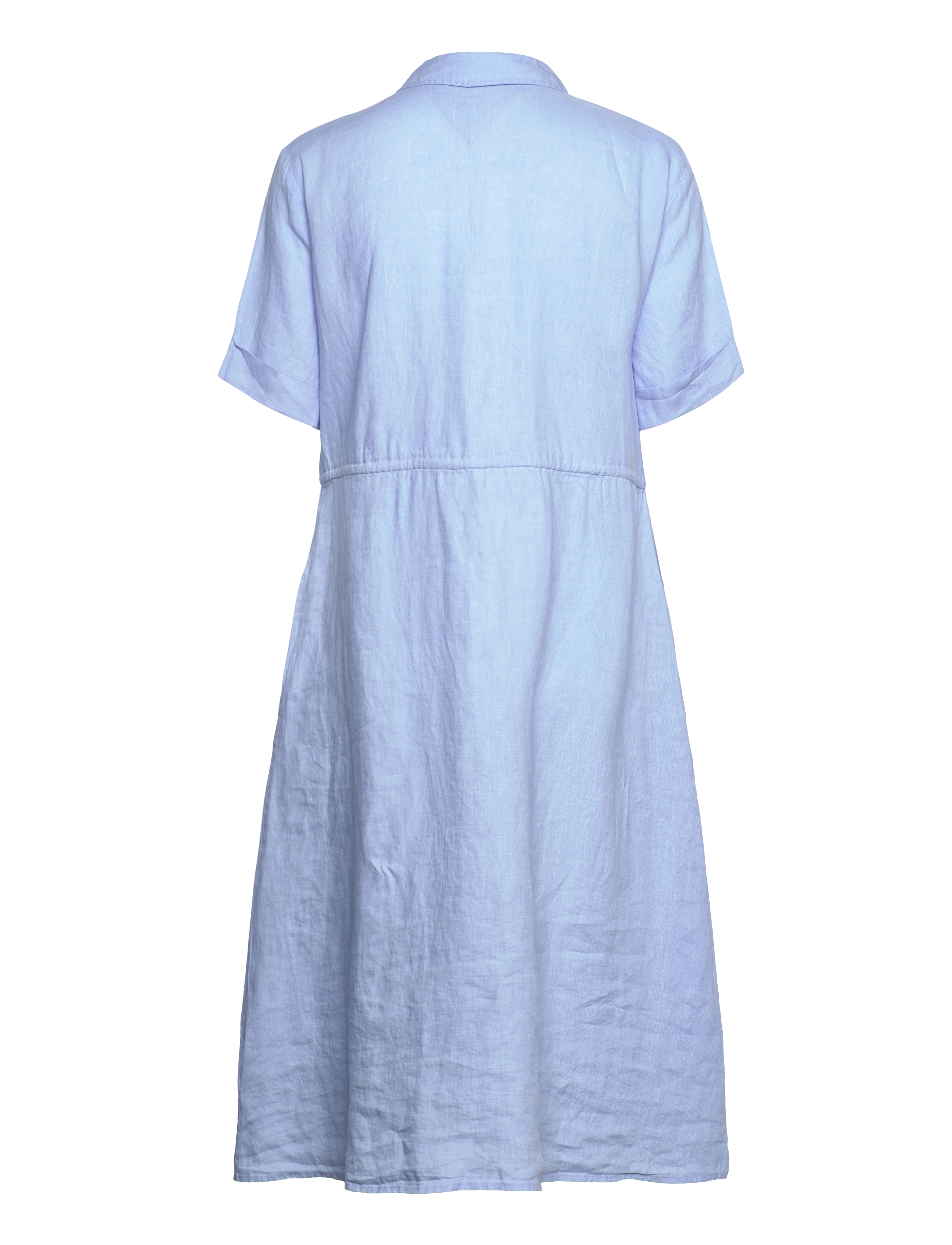 Tommy Hilfiger - LINEN MIDI DRESS SS - vessel blue - 1
