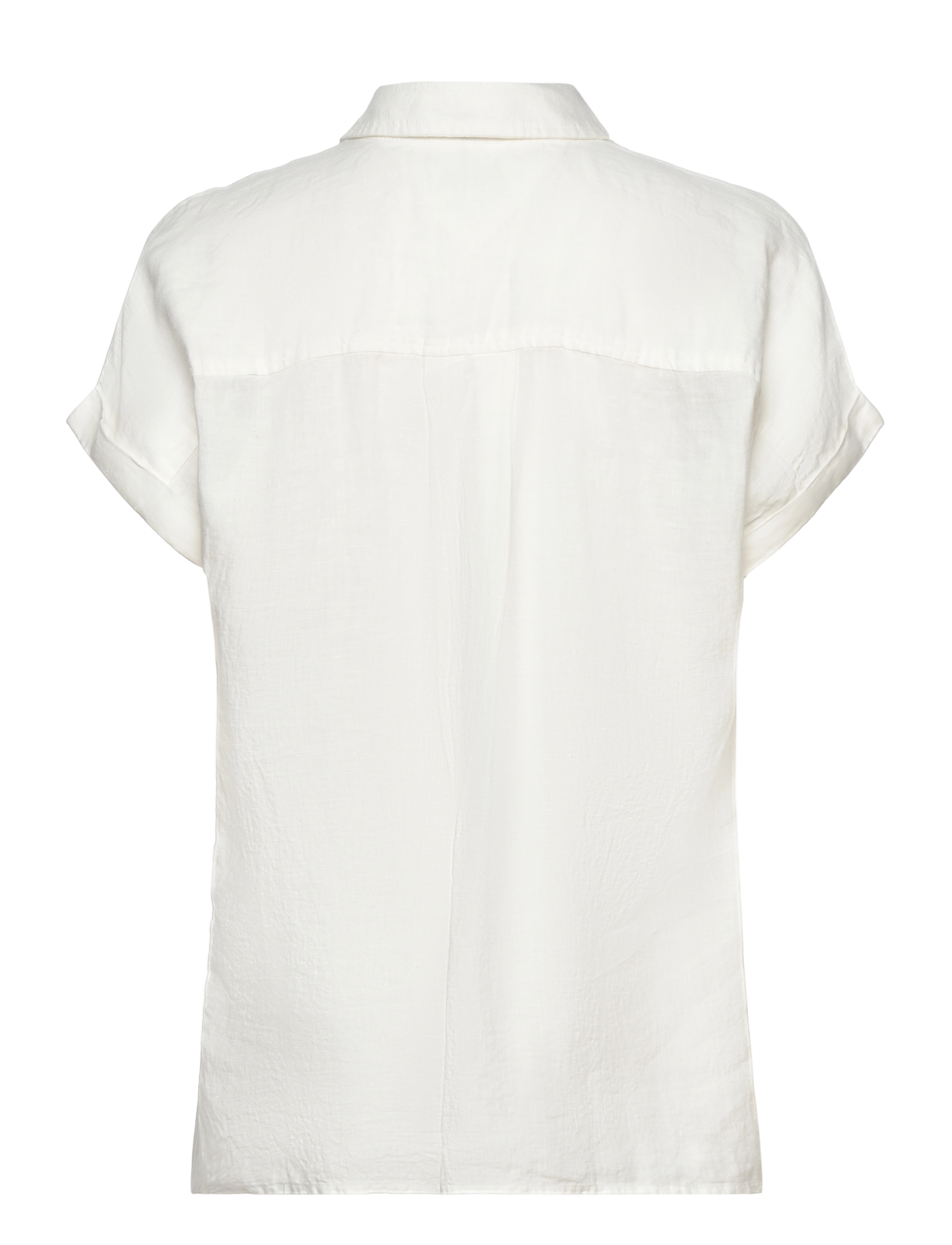 Tommy Hilfiger - LINEN SHIRT GROWN-ON SLEEVE - ecru - 1