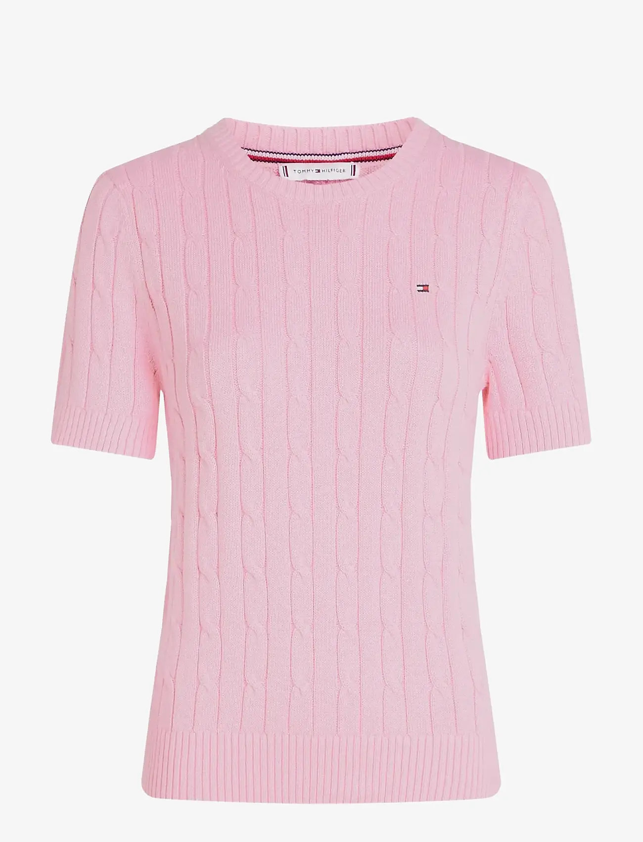 Tommy Hilfiger - CO CABLE MID GG SS C-NK SWT - sviitrid - classic pink - 1