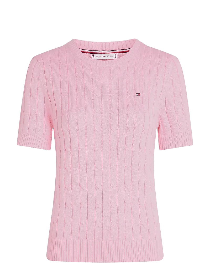 Tommy Hilfiger - CO CABLE MID GG SS C-NK SWT - sviitrid - classic pink - 1