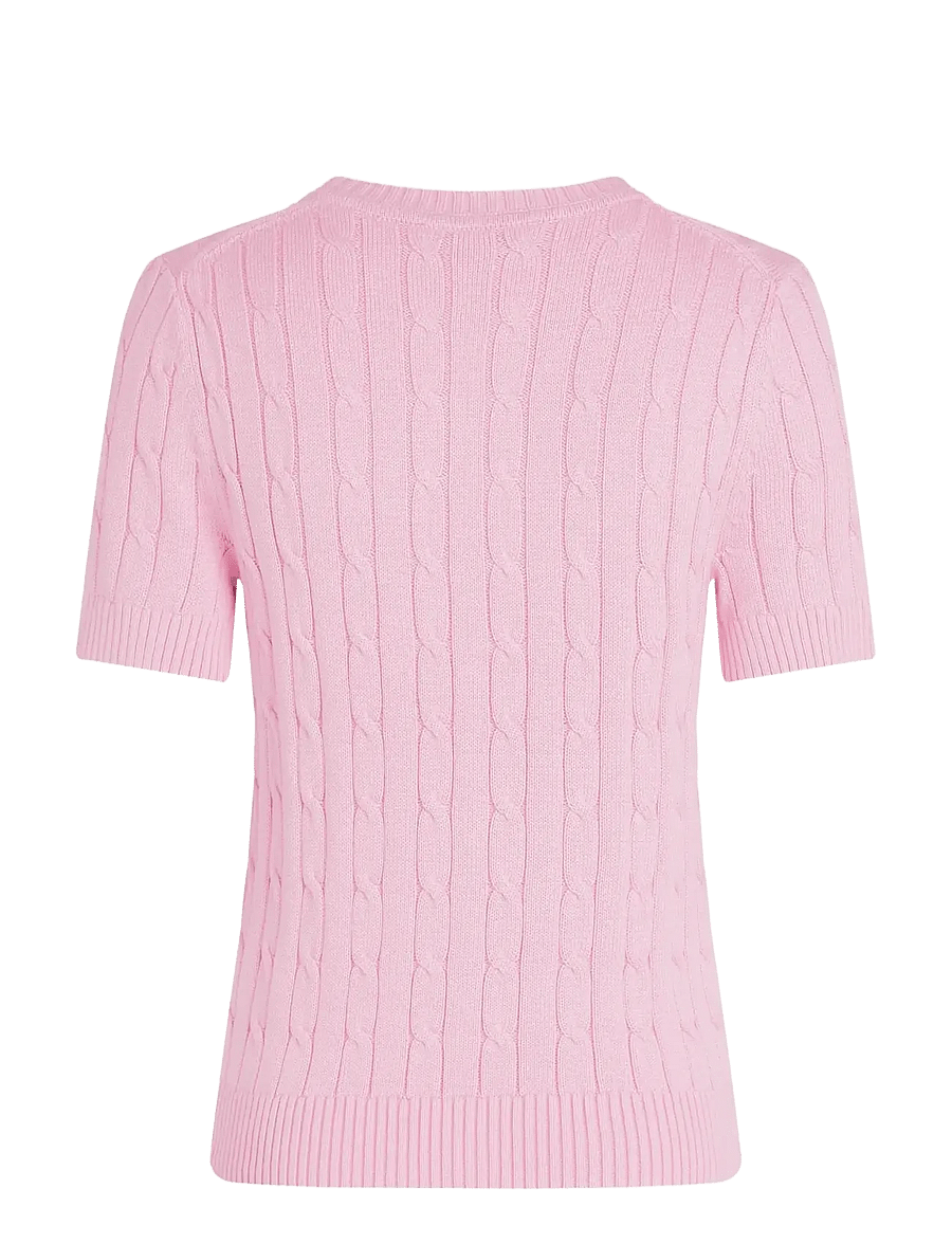 Tommy Hilfiger - CO CABLE MID GG SS C-NK SWT - pullover - classic pink - 2