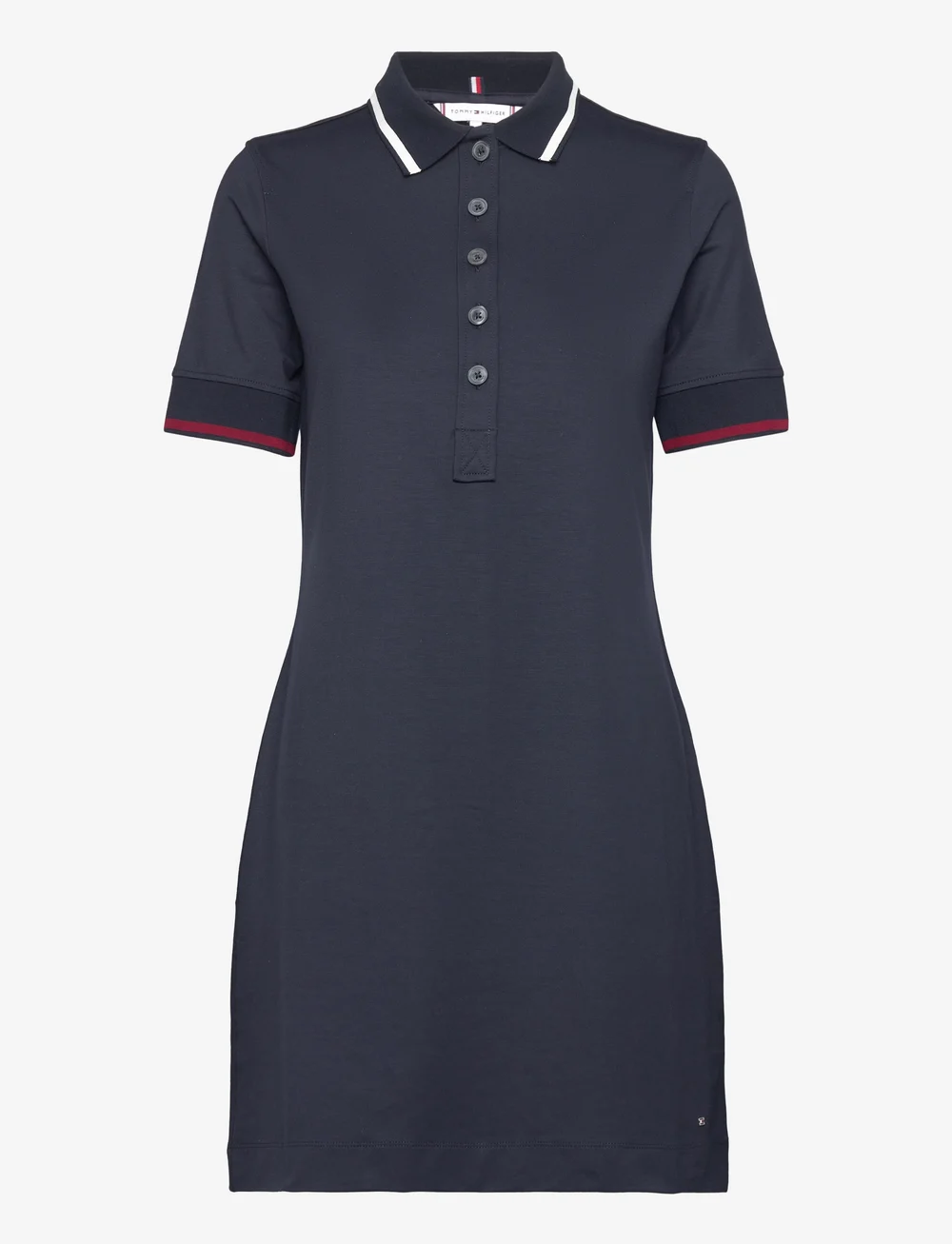 Tommy Hilfiger Reg Split Glb Stp Polo Drs Ss dresses shop at Booztlet