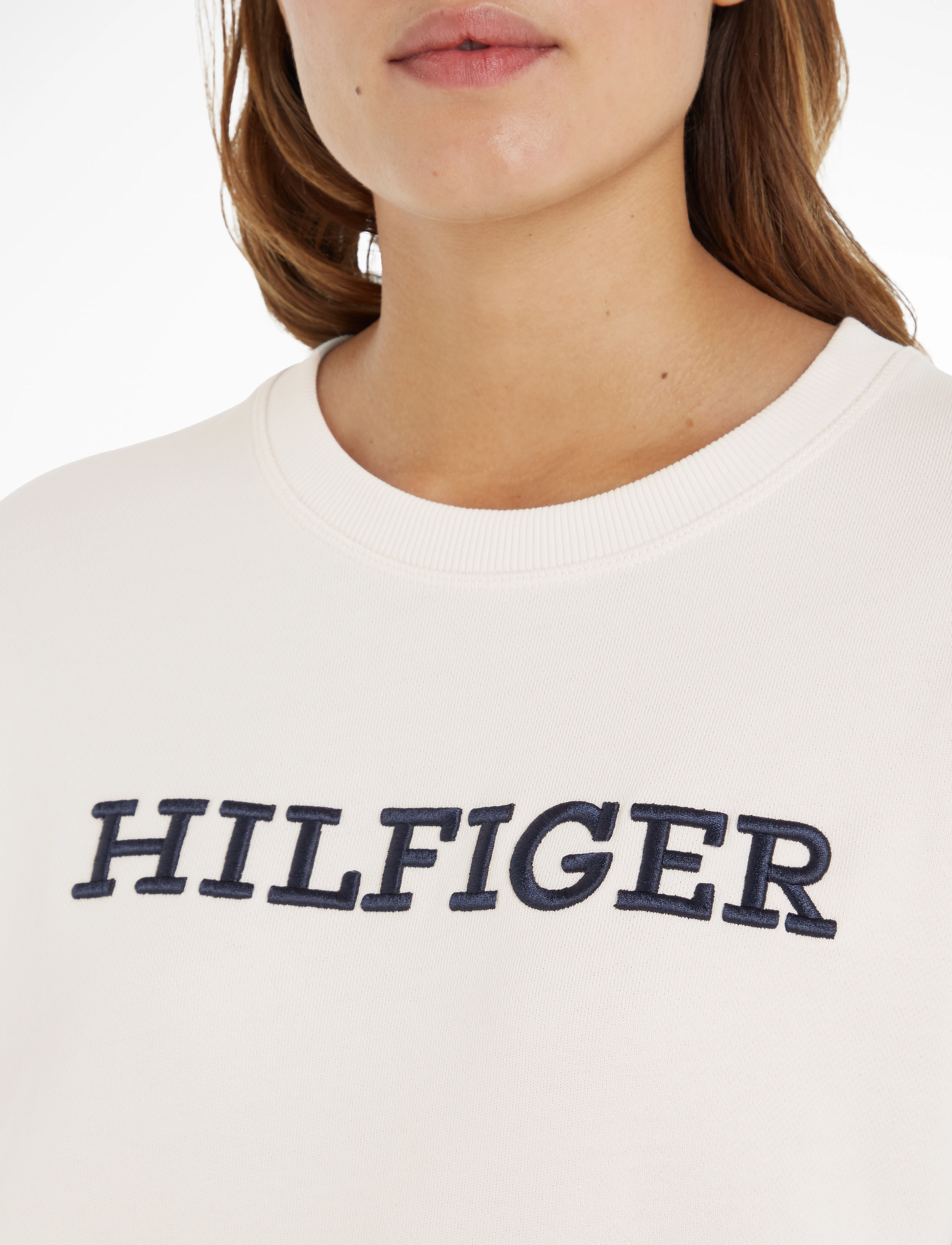Tommy Hilfiger - REG MONOTYPE EMB SWEATSHIRT - weathered white - 3