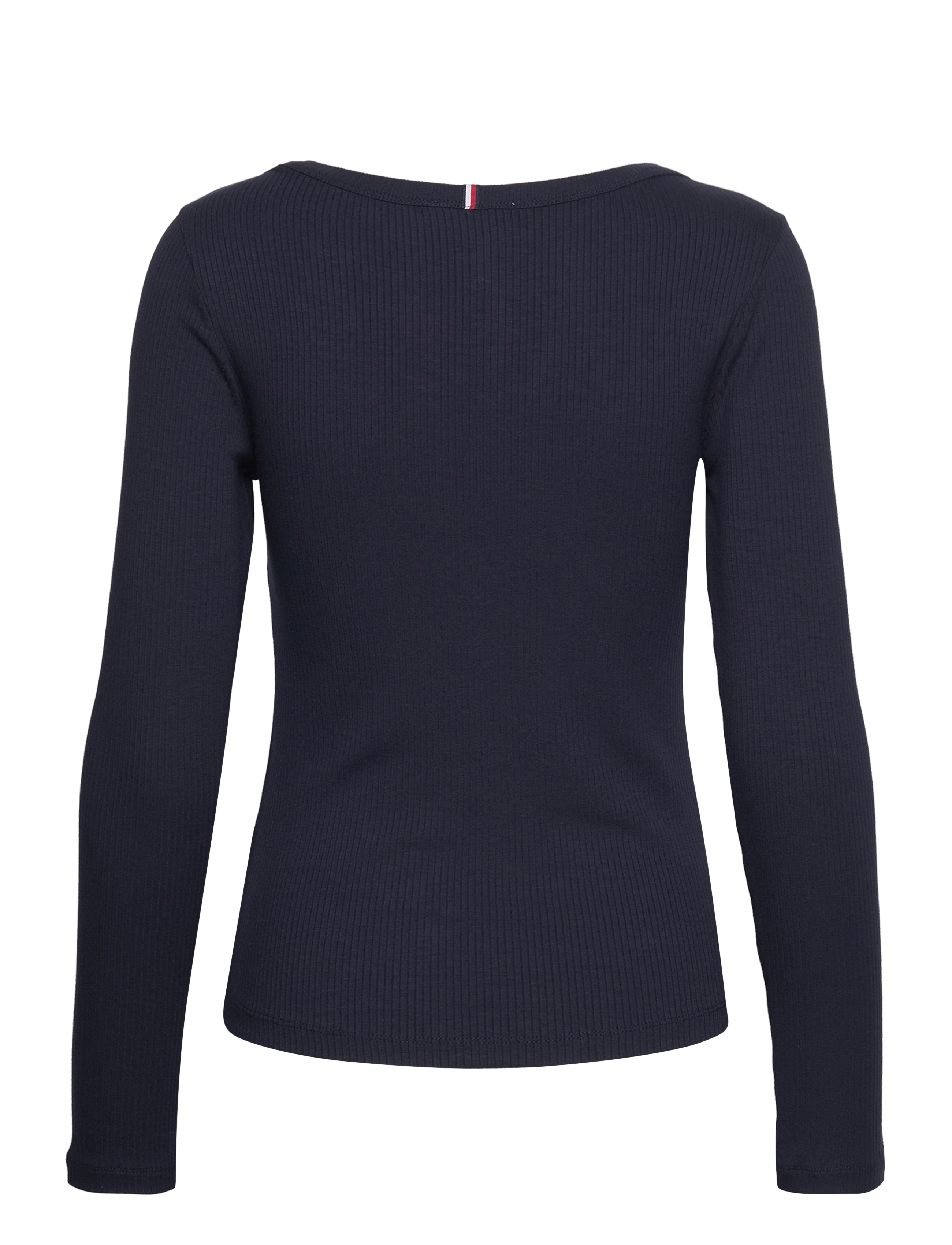Tommy Hilfiger - SLIM 5X2 RIB O-NK LS - desert sky - 1