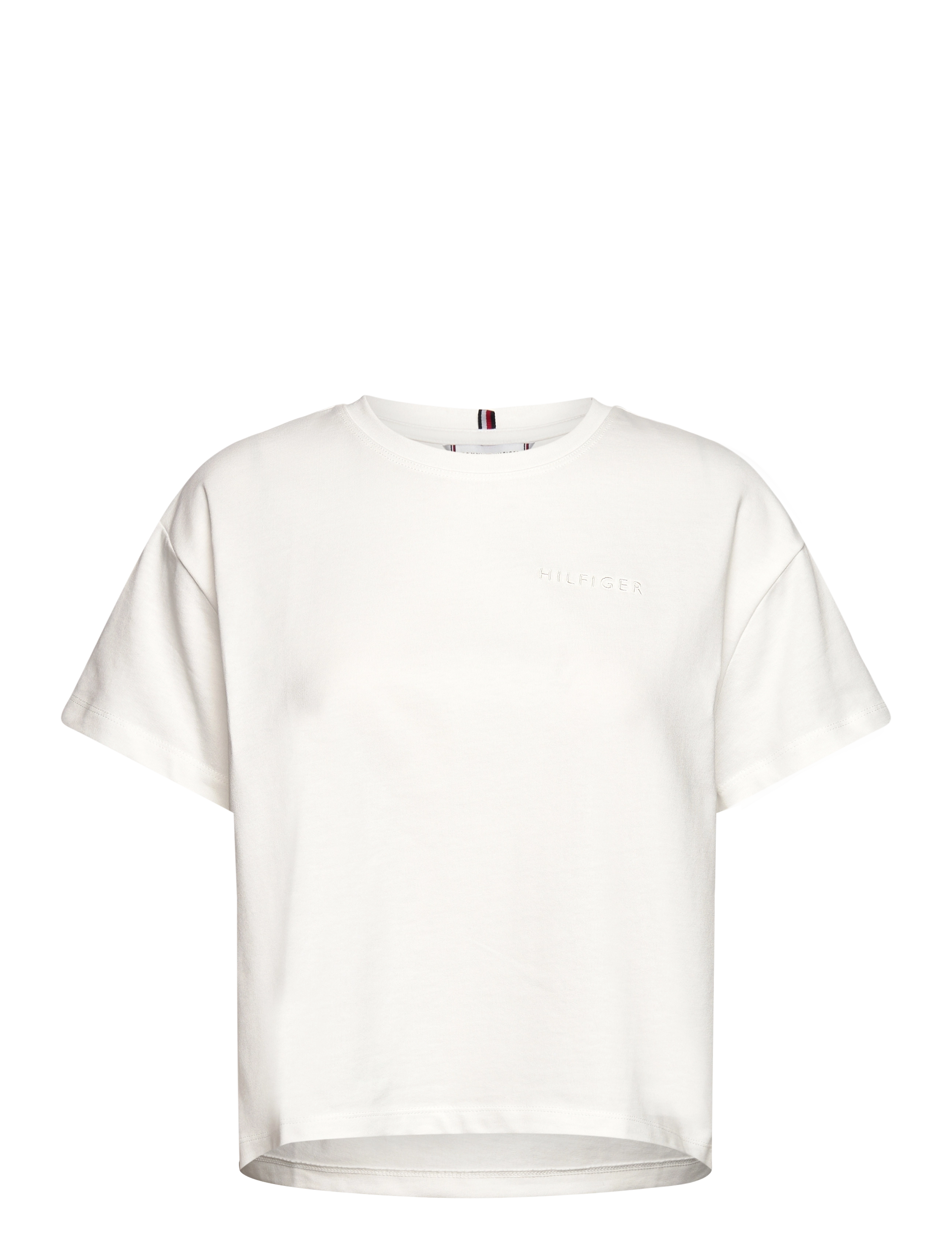 MRDN RLX BRIGHT HILFIGER C-NK SS - ECRU