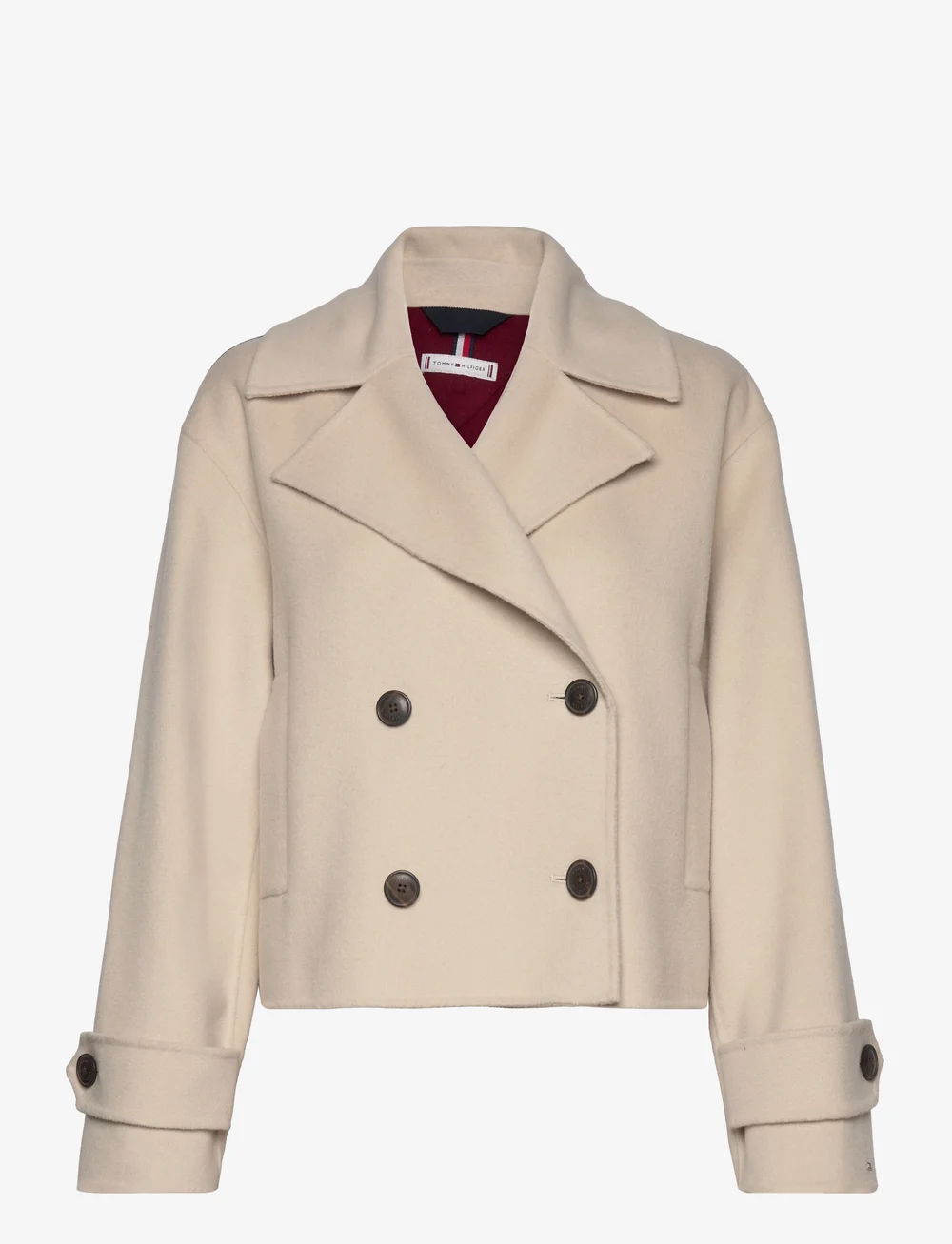 Tommy hilfiger wool blend coat deals