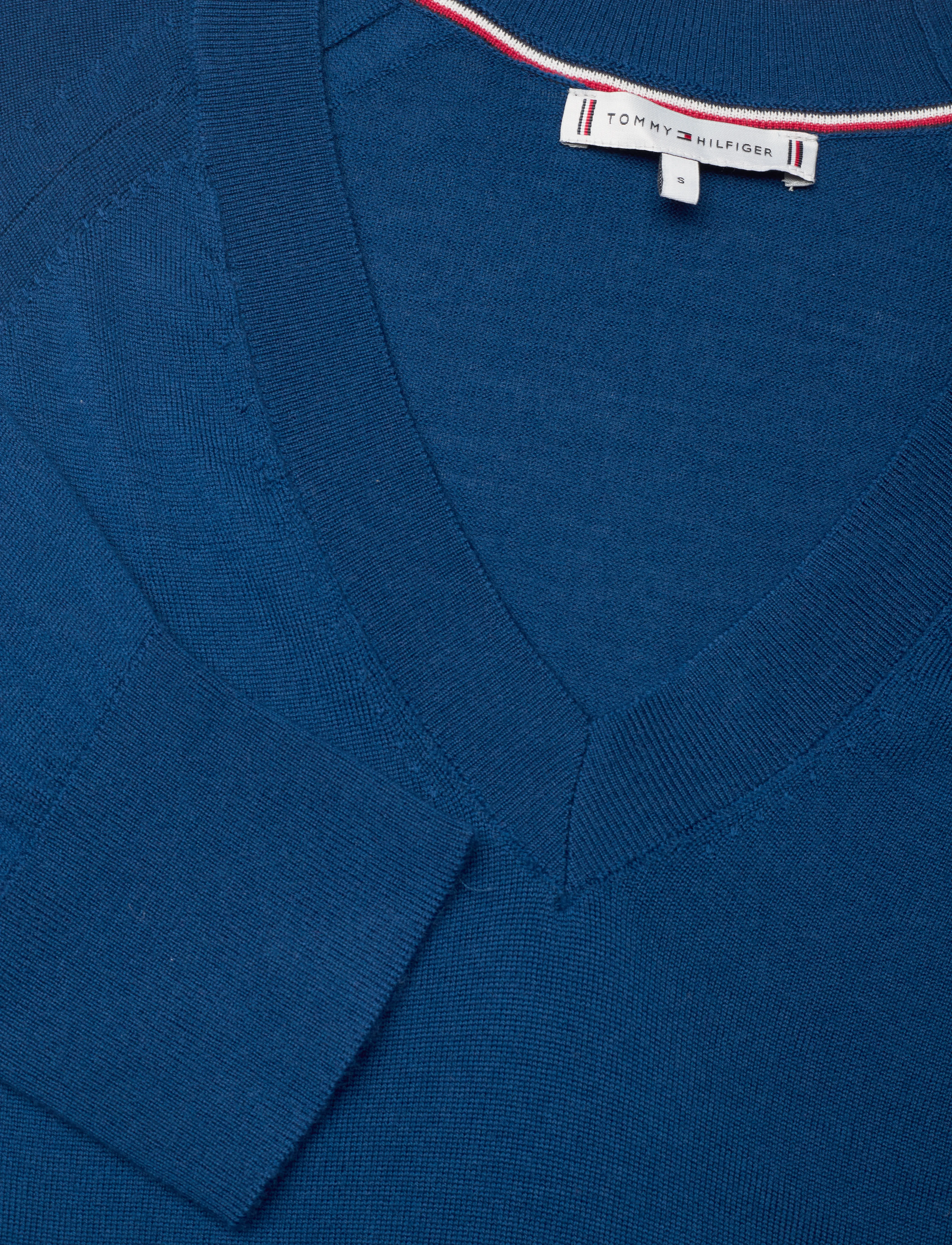 Tommy Hilfiger - MD MERINO WOOL V-NK SWEATER - deep indigo - 2