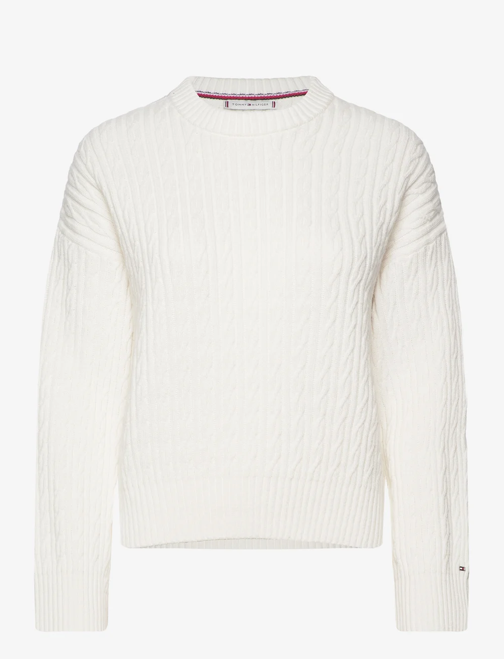 Tommy Hilfiger Cable All Over C nk Sweater Jumpers Boozt